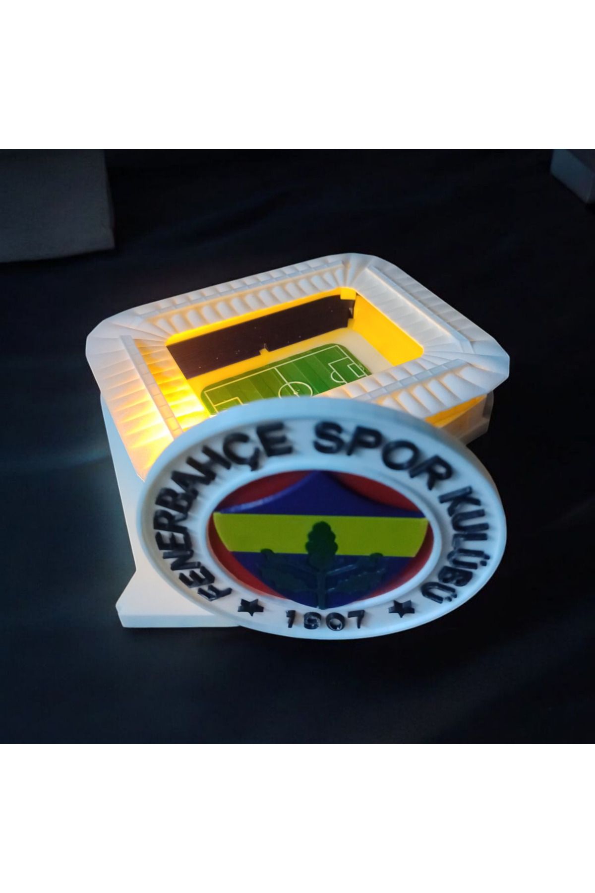 DEKORANLA Şükrü Saraçoğlu Stadyumu Temalı Dekoratif Obje Beyaz Renk