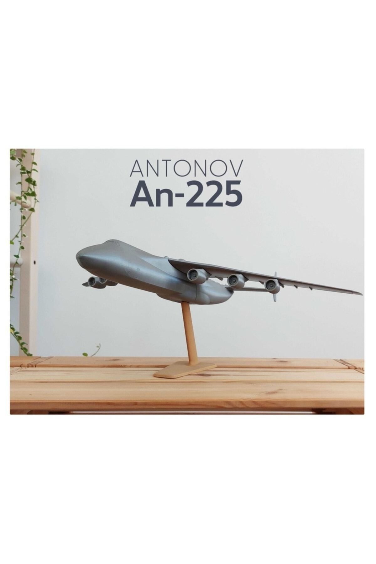 DEKORANLA Gri Antonov An-225 Model Uçak, Dünyanın En Büyük Kargo Uçağı (Büyük Boy)
