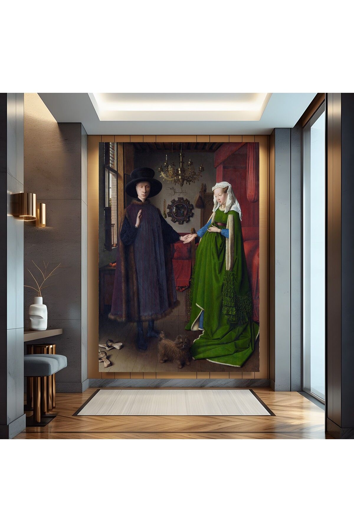 EMYA HOME Arnolfini’nin Evlenmesi - Arnolfini Portrait Kanvas Tablo
