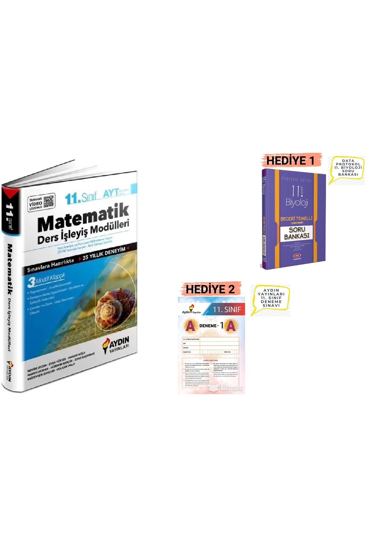 Aydın Yayınları 11. Matematik Ders İşleyiş Modülleri 2025-2026 Bol Hediyeli