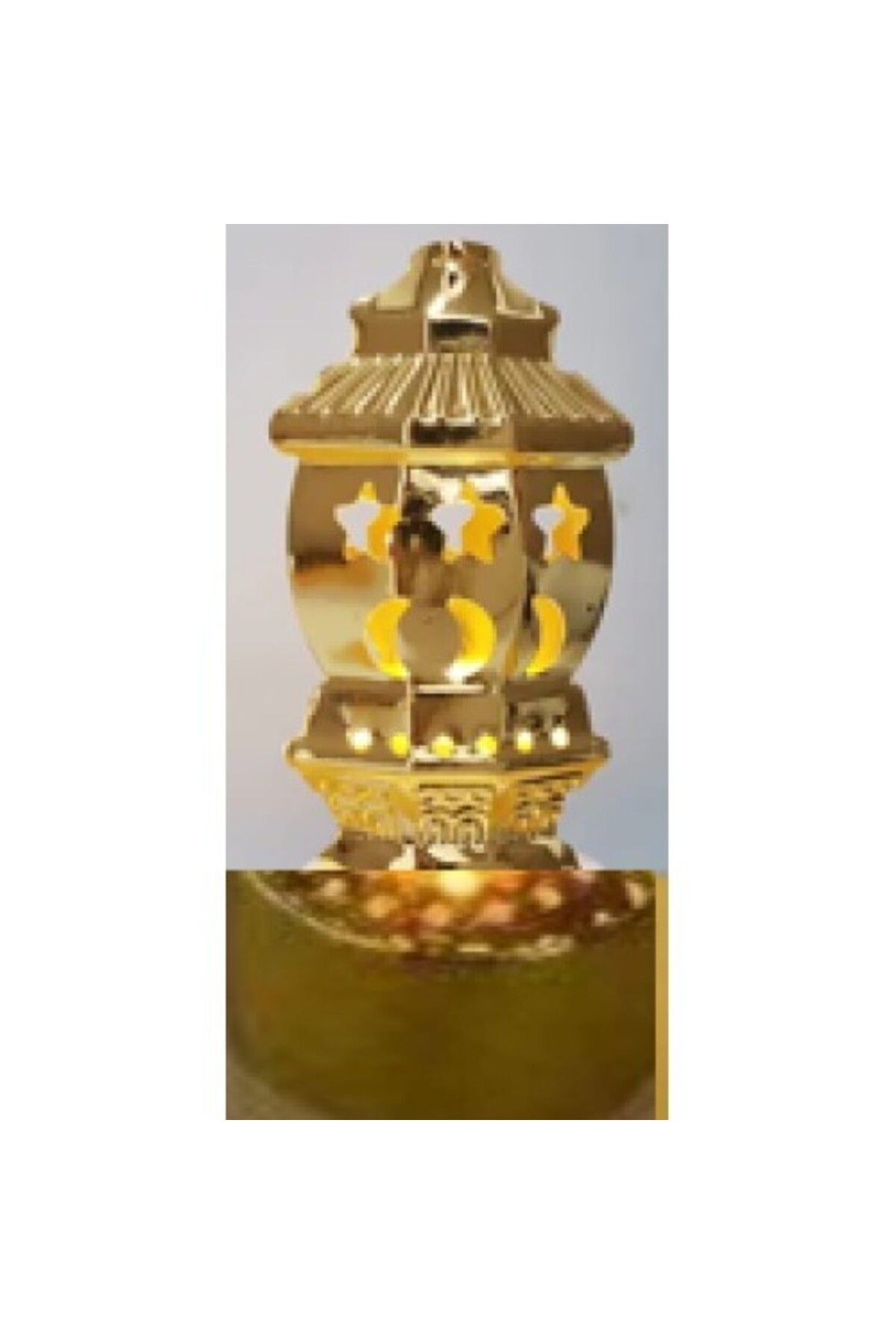 Modafiks 12'li Ramazan Ayaklı Led Işık Gold Renk Gün Işığı