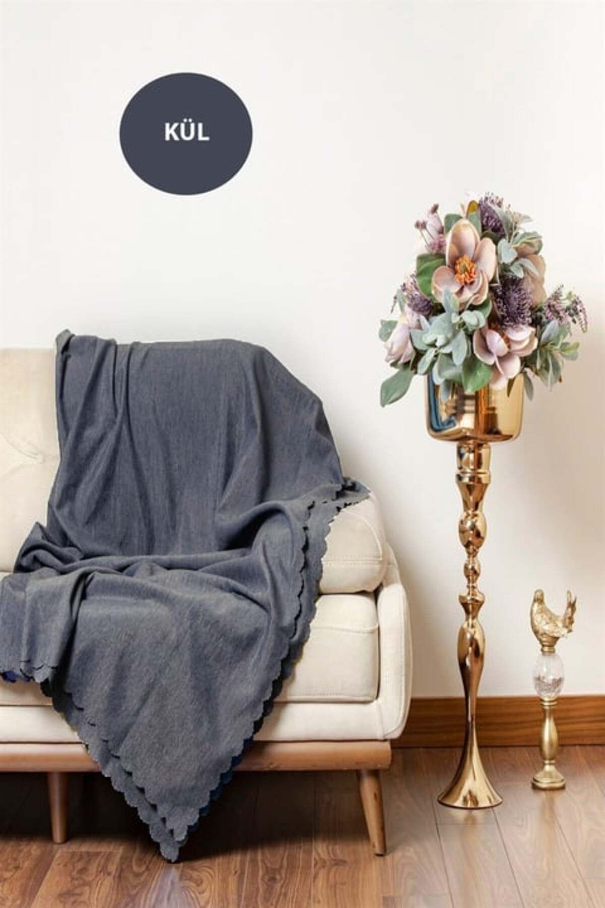 Hig Store Şönil Kumaş Düz Desen Çift Taraflı Koltuk Örtüsü / Çekyat Örtüsü 175 x 215 Ebat