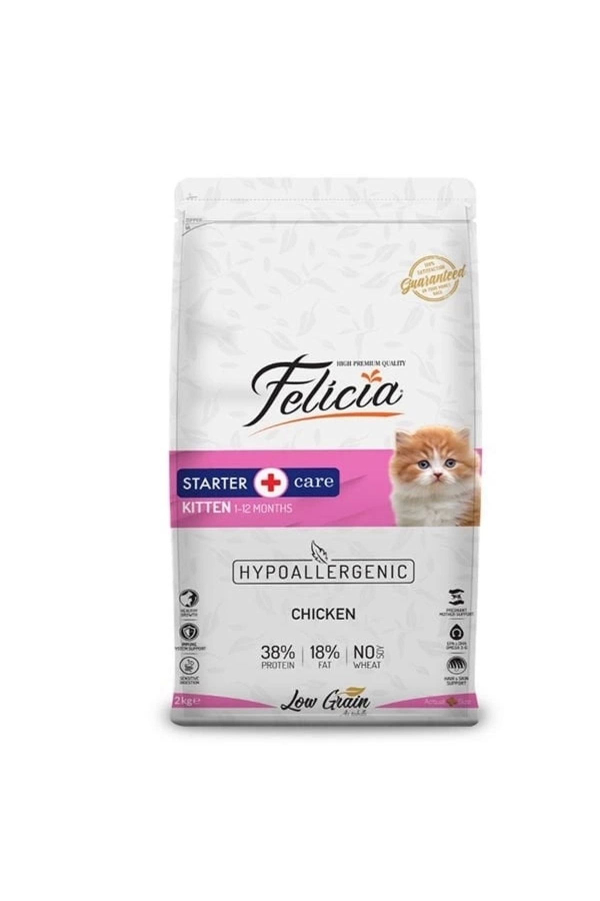 Generic Felicia Düşük Tahıllı Hipoalerjenik Tavuklu Anne ve Yavru Kedi Maması 2 Kg