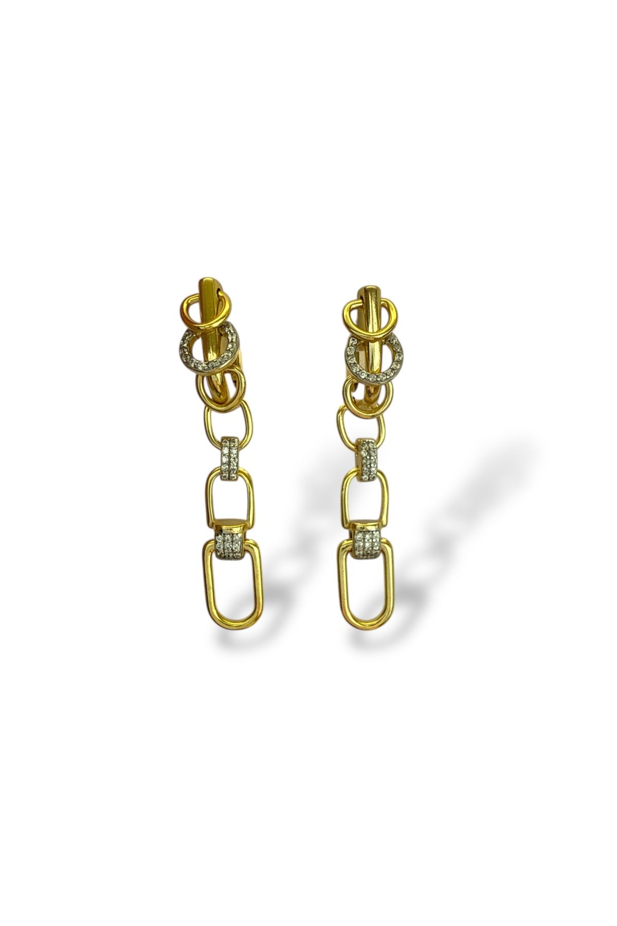 Saras Jewels Sallantılı Zincir Küpe