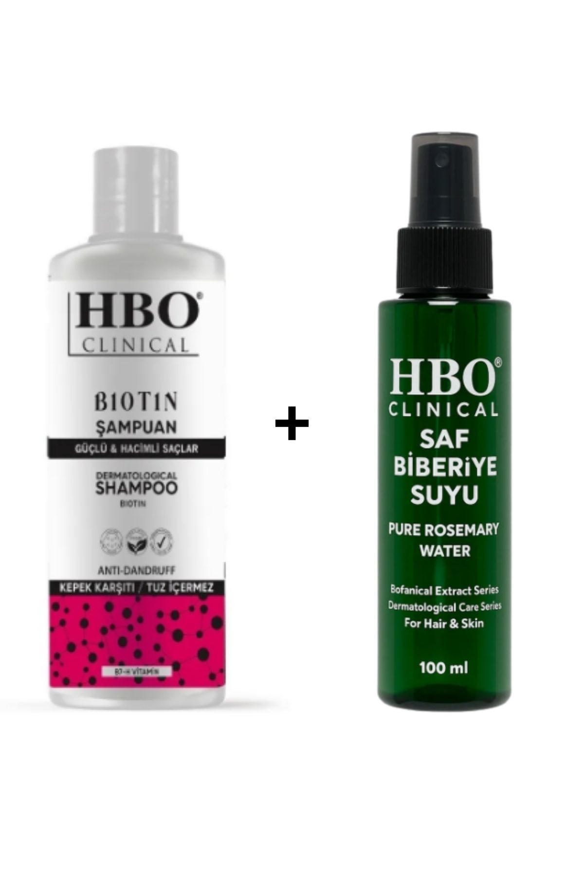 hbo Clınıcal Dökülme Karşıtı Biotin Şampuan Clınıcal Saf Biberiye Suyu Saç Bakım Seti