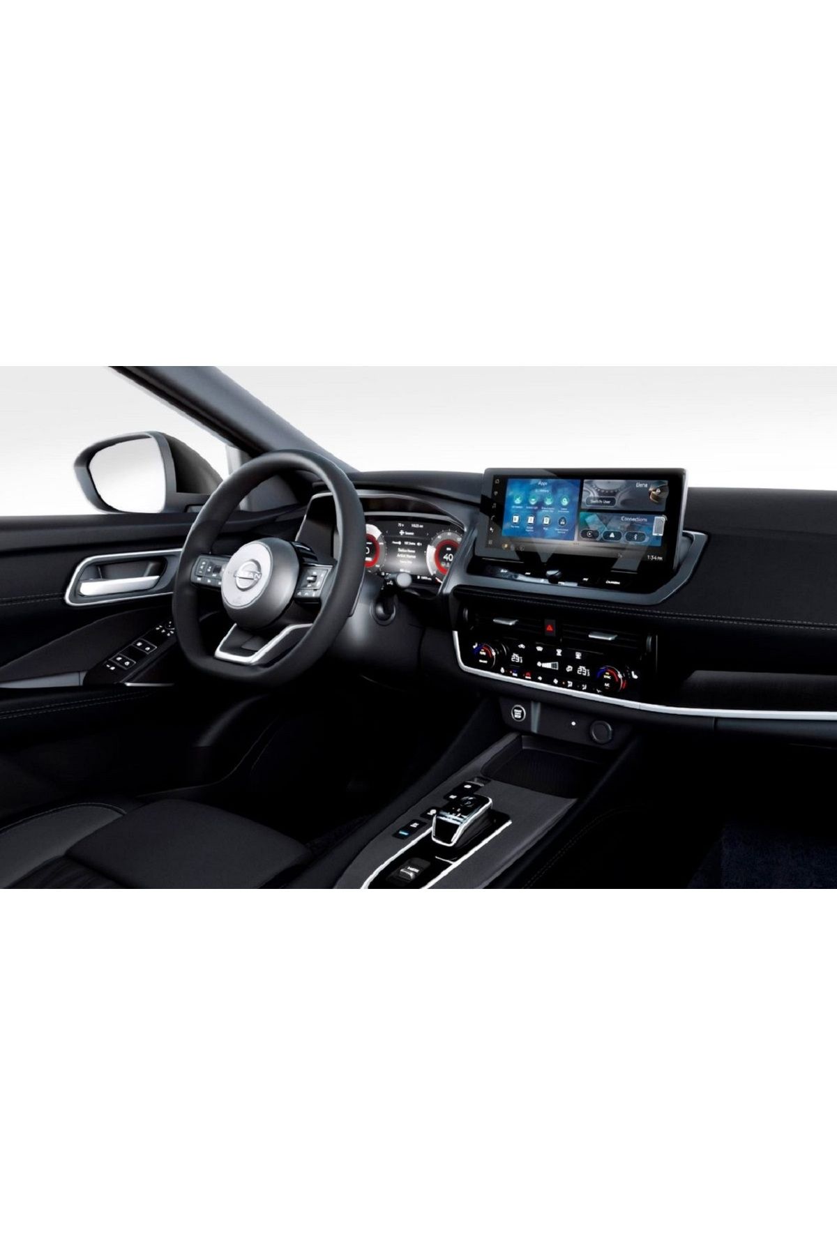 ZDN Case Nissan Qashqai 12.3 İnç Uyumlu Dijital Gösterge Ve Multimedya Uyumlu Nano Ekran Koruyucu 2024-2025