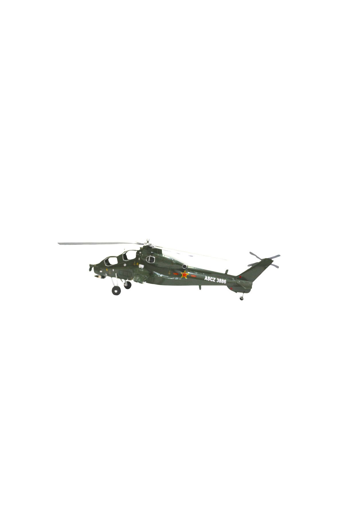 DEKORANLA Yeşil Metal Dekoratif Helikopter, Modern ve Şık Tasarım, Ev ve Ofis Dekoru