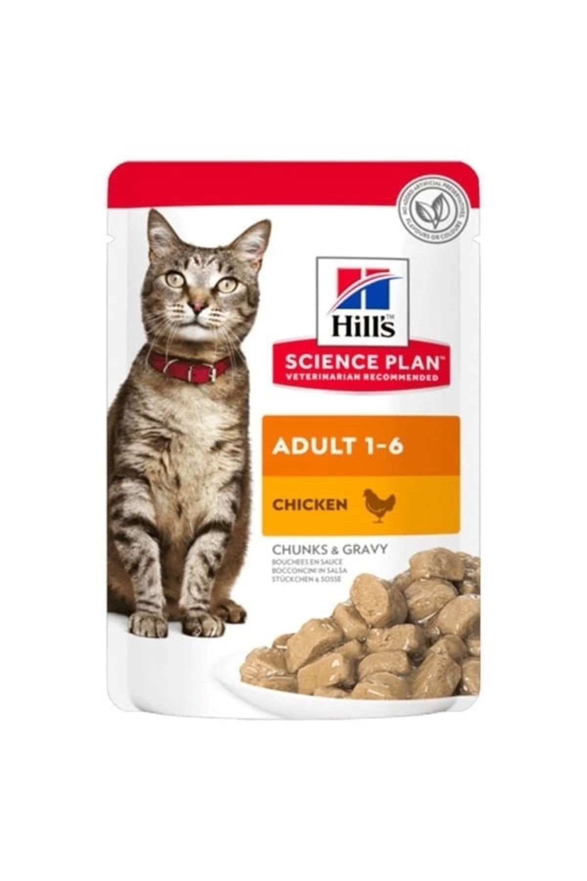 Generic Hills Adult Tavuklu Pouch Yetişkin Konserve Kedi Maması 85 Gr