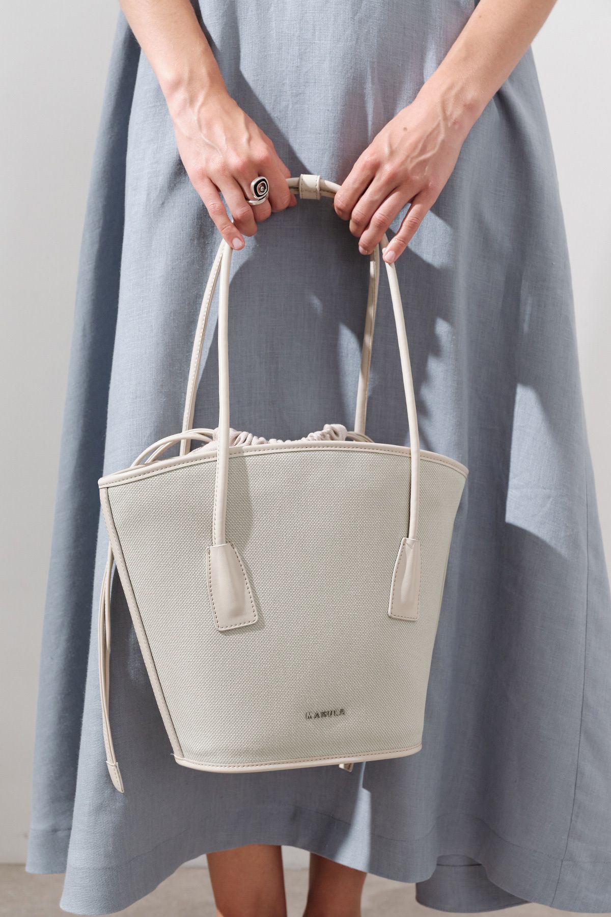 Manuka-Canvas Bucket Bag Çağla 3