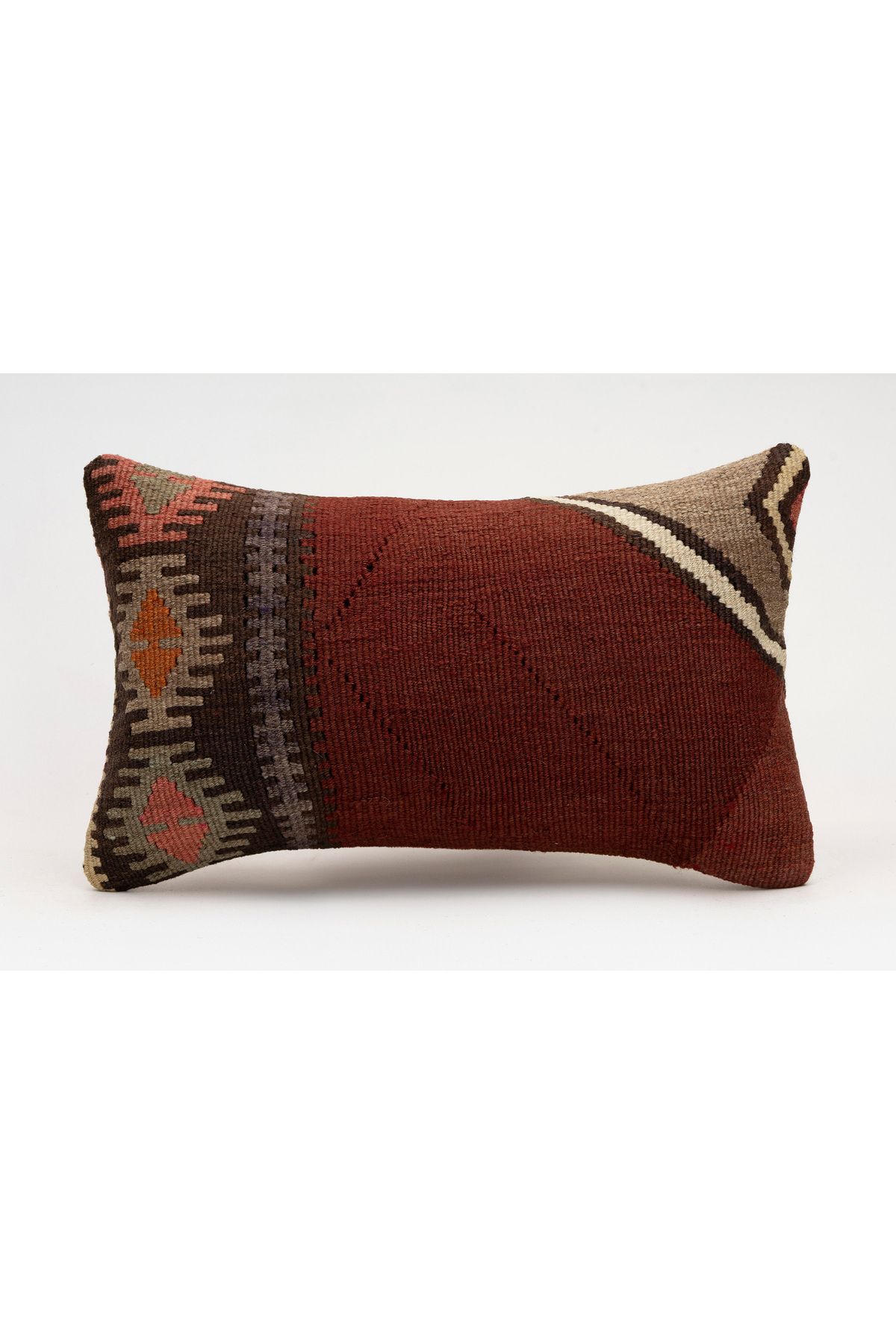 Kilim Whole Sale El Yapımı Kilim'den Yapılmış Vintage Kırlent Kılıfı, Yün, 30x50 Cm