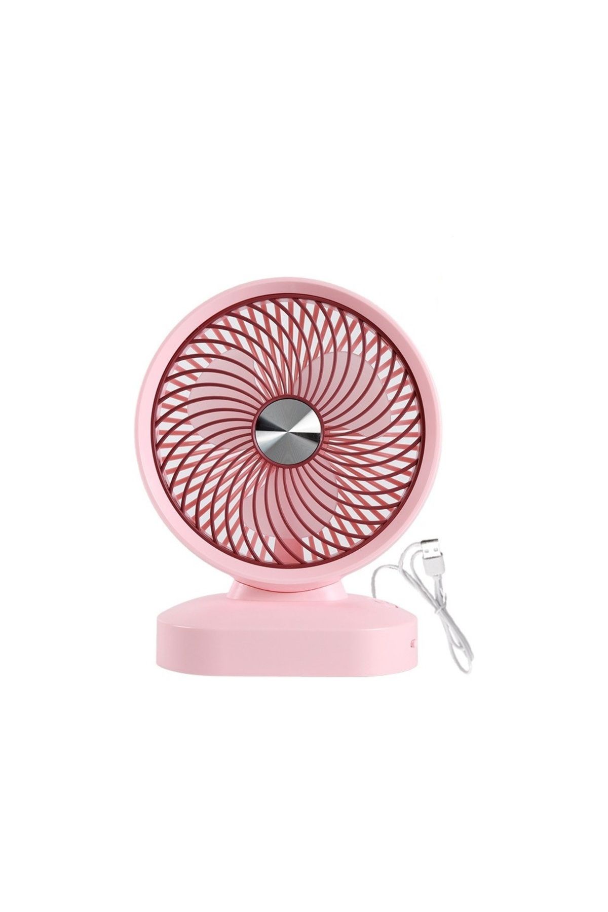 Mmctech Masaüstü Fan Büyük Masaüstü 8 Inç USB Rüzgar 3 Kademeli Işıklı Sessiz Ofis Elektrikli Fan