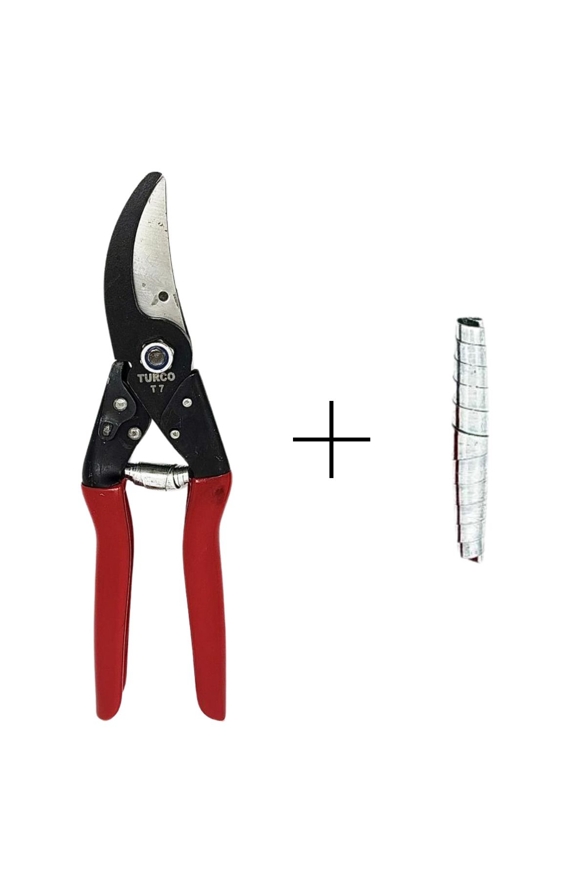 Turco T7 Değişken Ağızlı Bahçe Ağaç Bağ Budama Makası 24 Cm + Yedek Yay Hediyeli