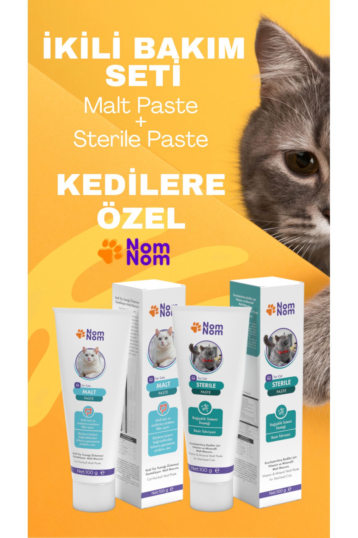 NomNom İkili Bakım Seti Malt Paste + Sterile Paste