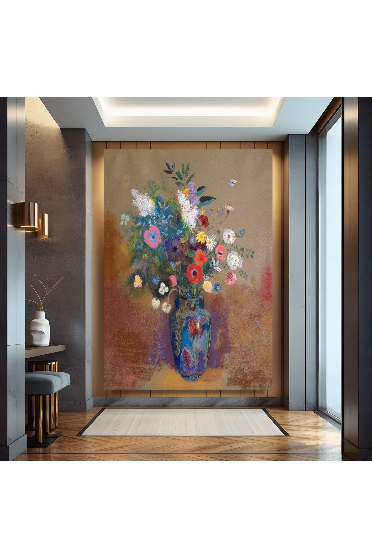 EMYA HOME Bouquet of Flowers 1905 by Odilon Redon Kanvas Tablo