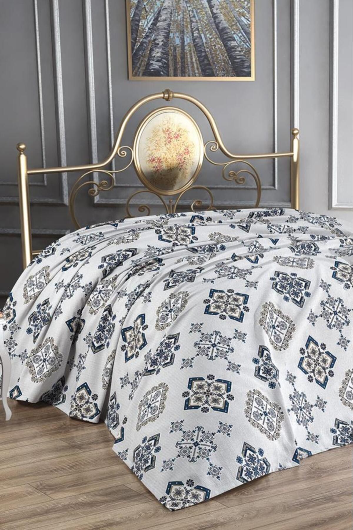 Çeyiz Diyarı Melek Çift Kişilik %100 Pamuklu 240x220 cm Tek Pike