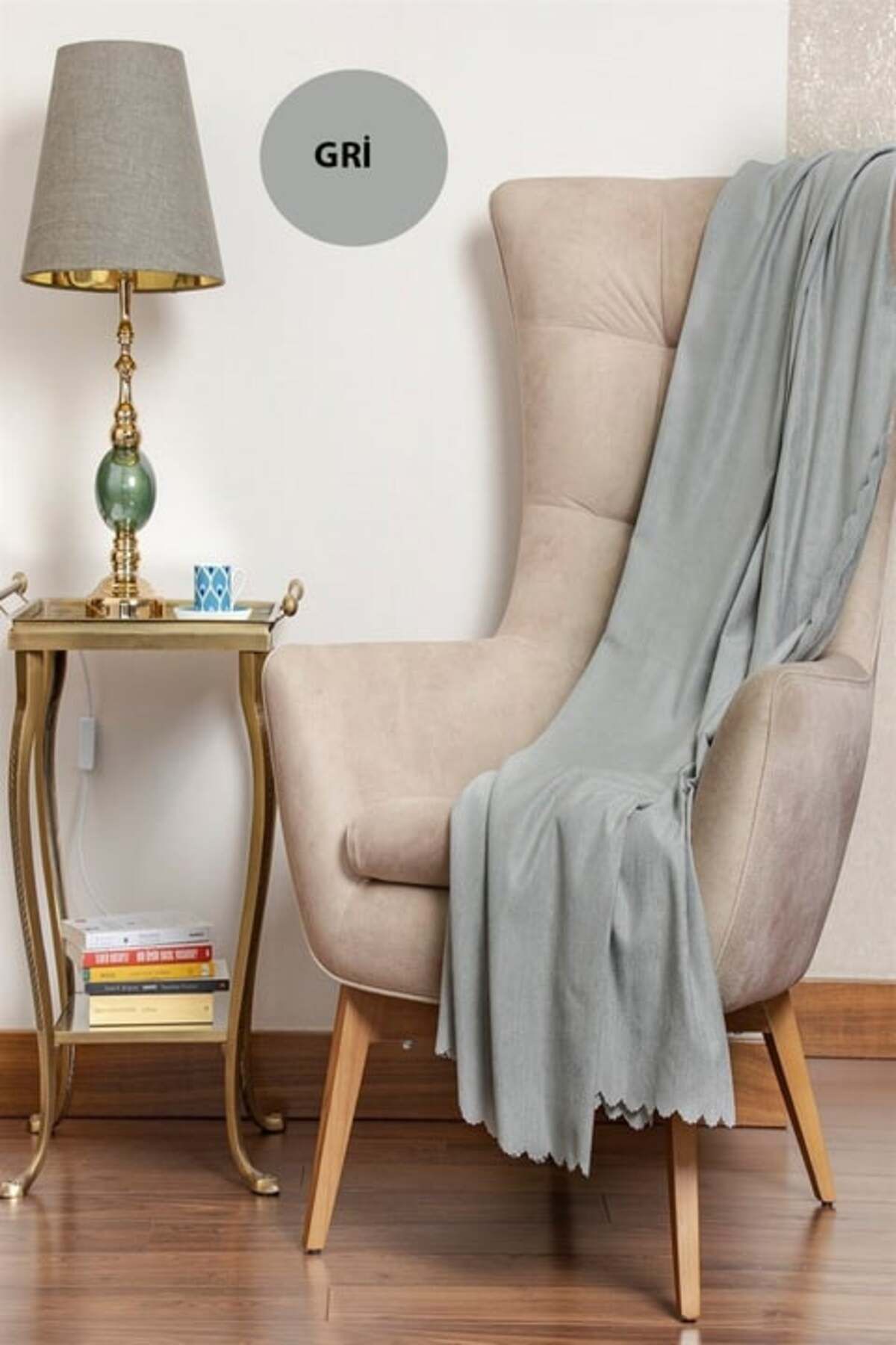 Hig Store Şönil Kumaş Düz Desen Çift Taraflı Koltuk Örtüsü / Çekyat Örtüsü 175 x 215 Ebat