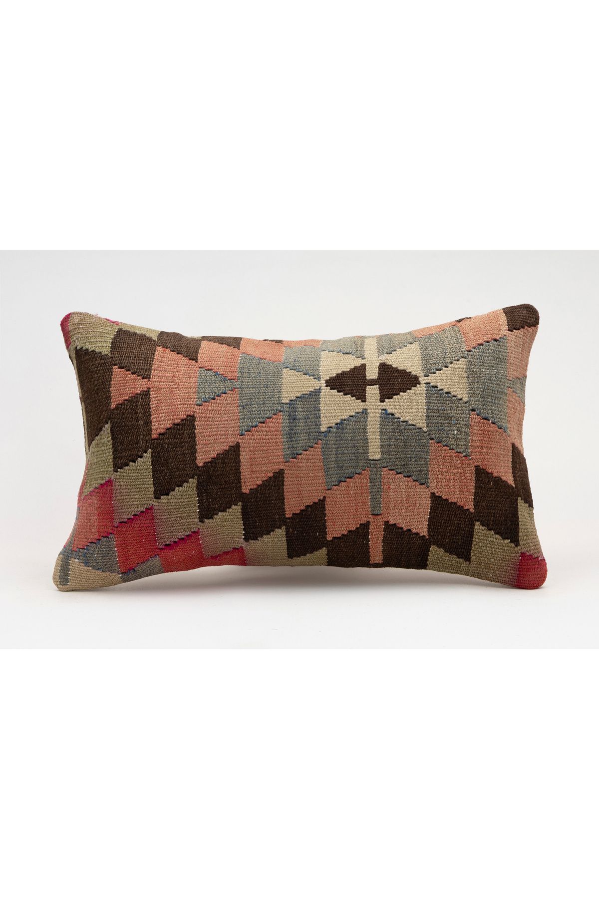 Kilim Whole Sale El Yapımı Kilim'den Yapılmış Vintage Kırlent Kılıfı, Yün, 30x50 Cm