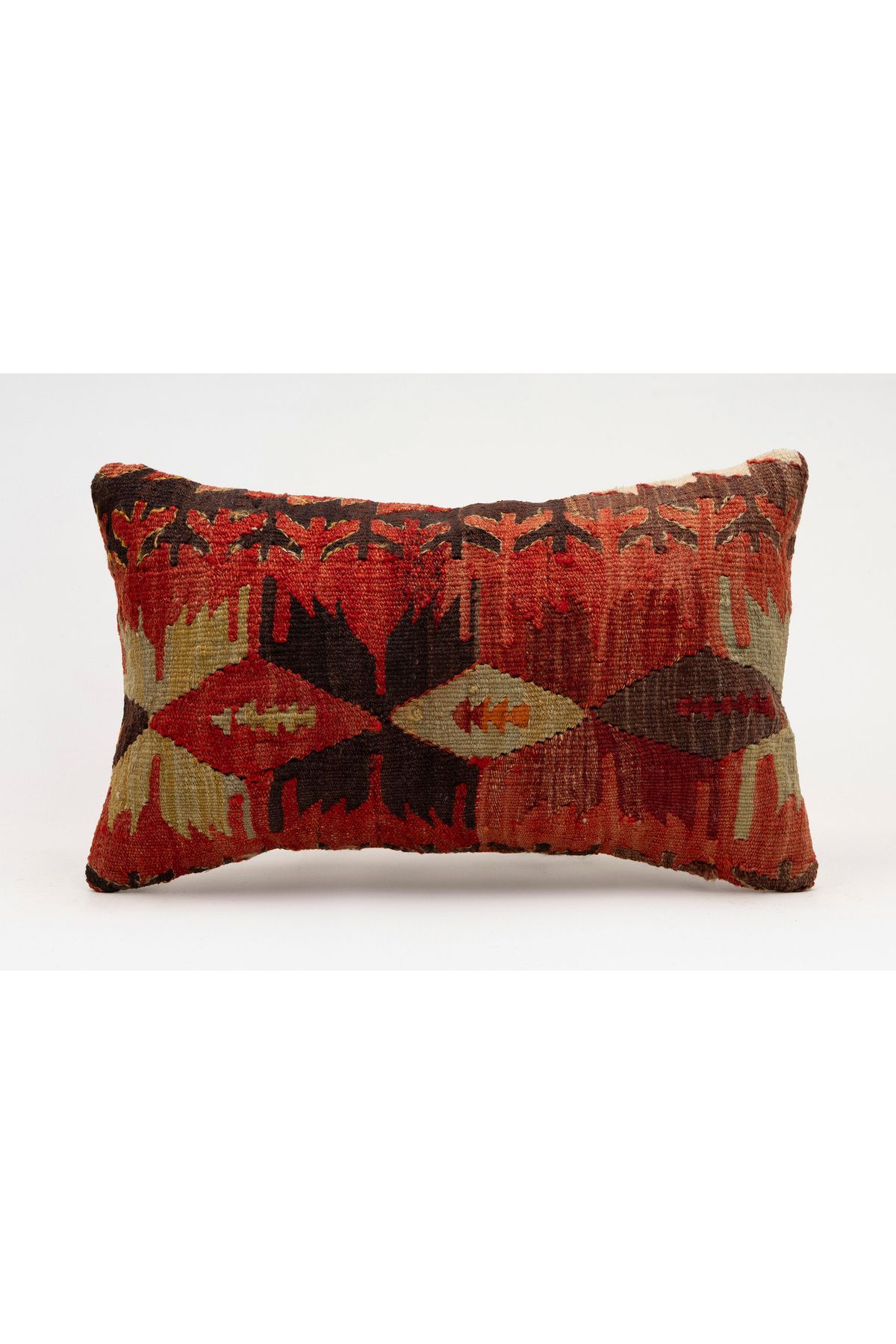 Kilim Whole Sale El Yapımı Kilim'den Yapılmış Vintage Kırlent Kılıfı, Yün, 30x50 Cm