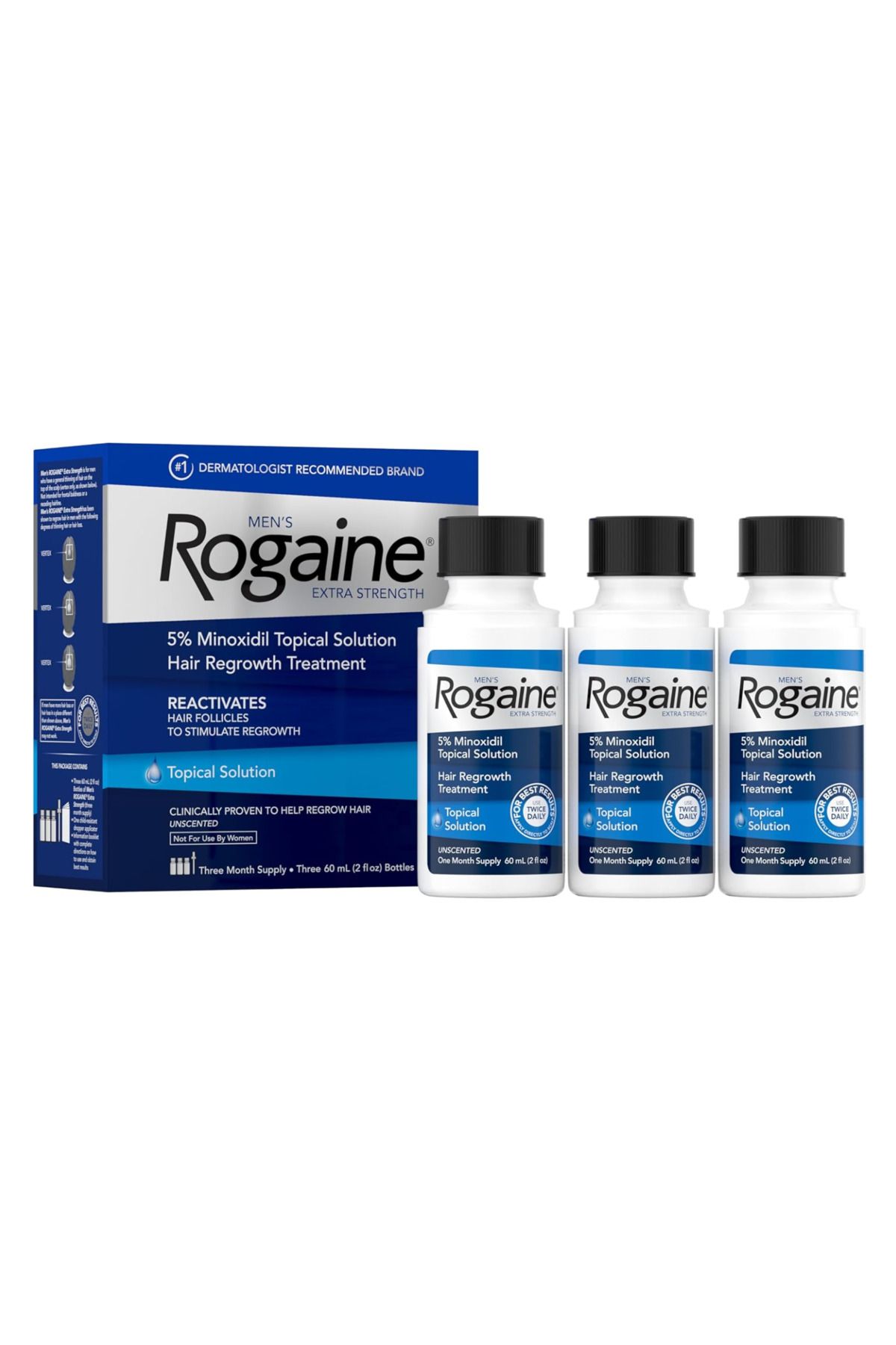 Rogaine Extra, Strength Men 3 Tüp 60 ml