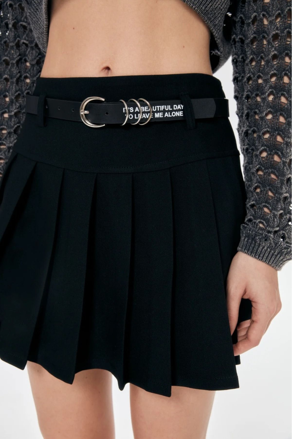 IŞILDA FASHION Kadın Piliseli Şortlu Etek