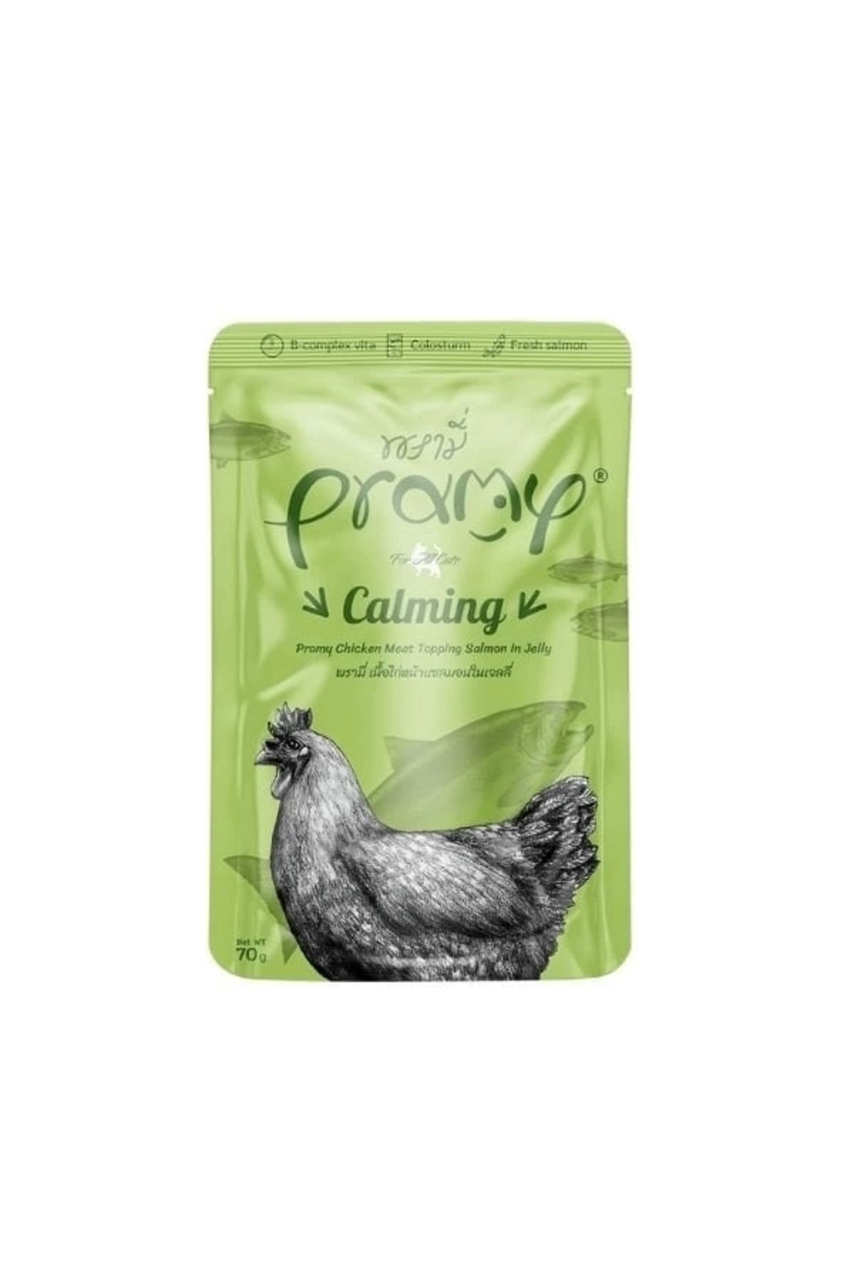 Generic Pramy Jöle İçinde Somonlu ve Tavuklu Pouch Yetişkin Konserve Kedi Maması 70 Gr