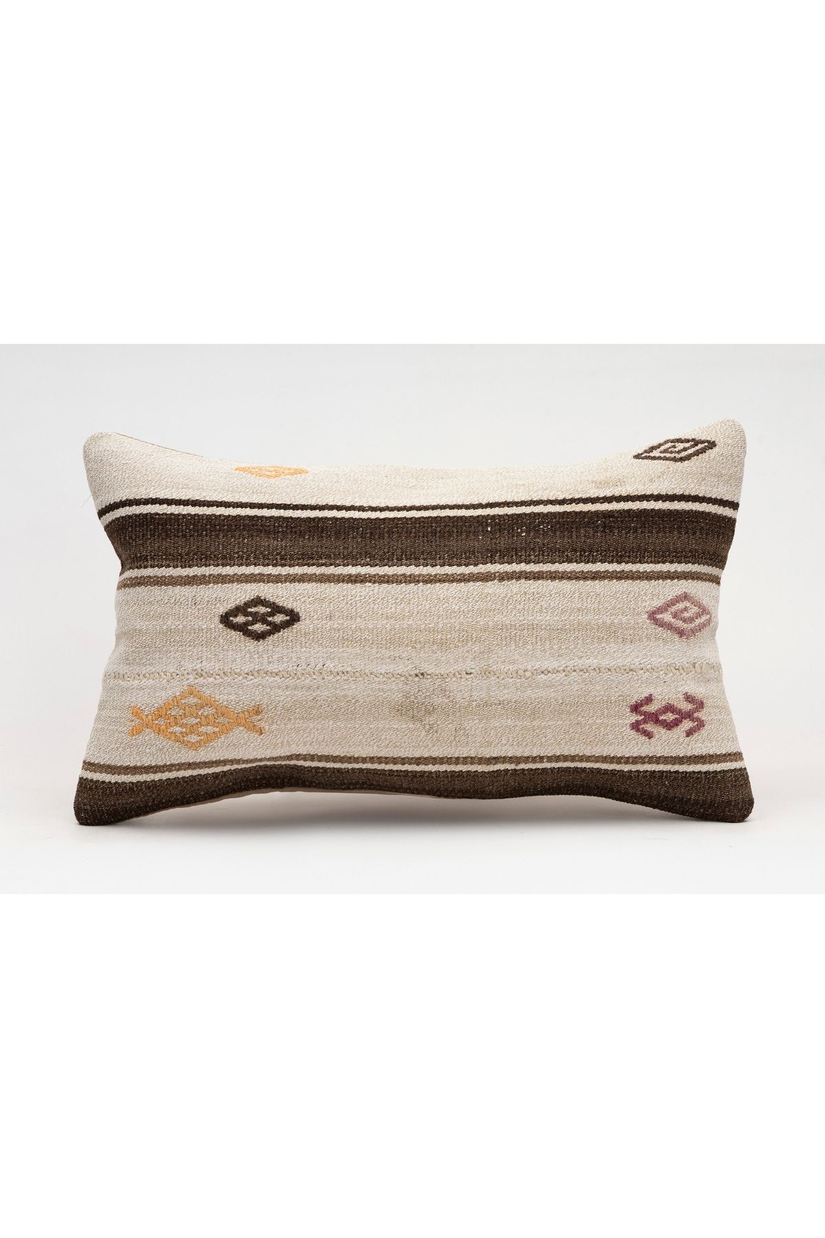 Kilim Whole Sale El Yapımı Kilim'den Yapılmış Vintage Kırlent Kılıfı, Yün, 30x50 Cm