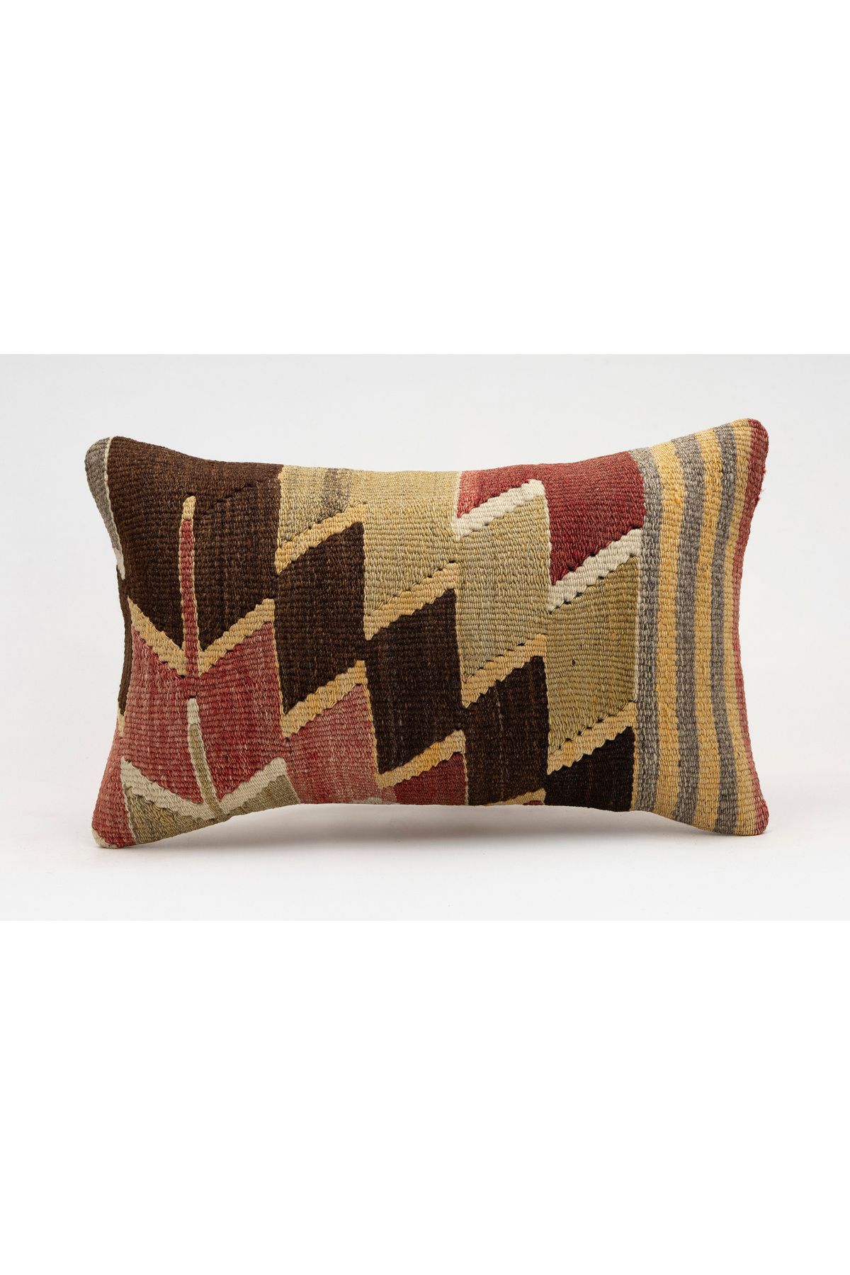 Kilim Whole Sale El Yapımı Kilim'den Yapılmış Vintage Kırlent Kılıfı, Yün, 30x50 Cm
