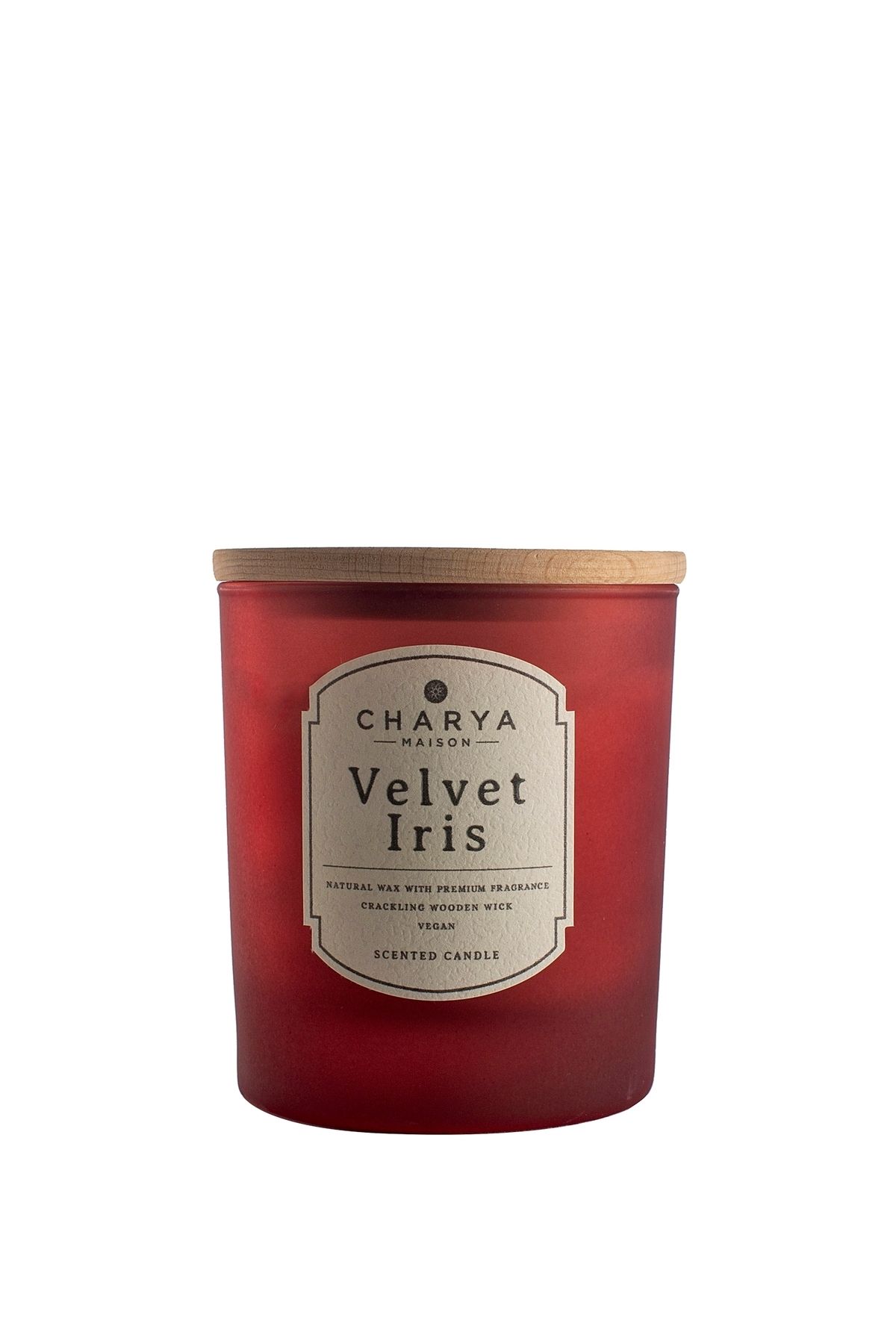 DEKORANLA Bordo Vegan ve Doğal Mum 230 g, Velvet Iris ile sıcaklık ve şıklık sunar