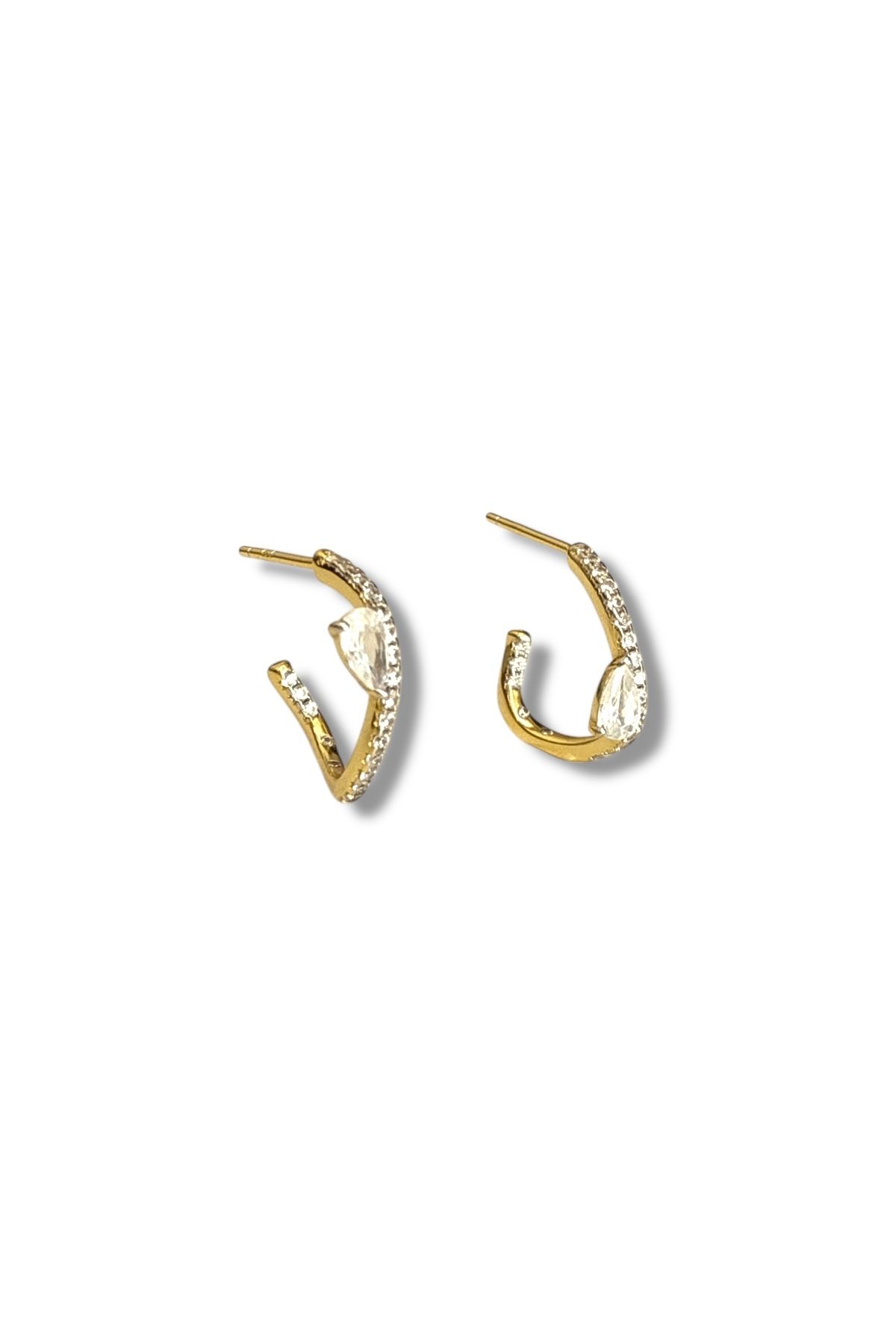 Saras Jewels Donna Damla Halka Küpe