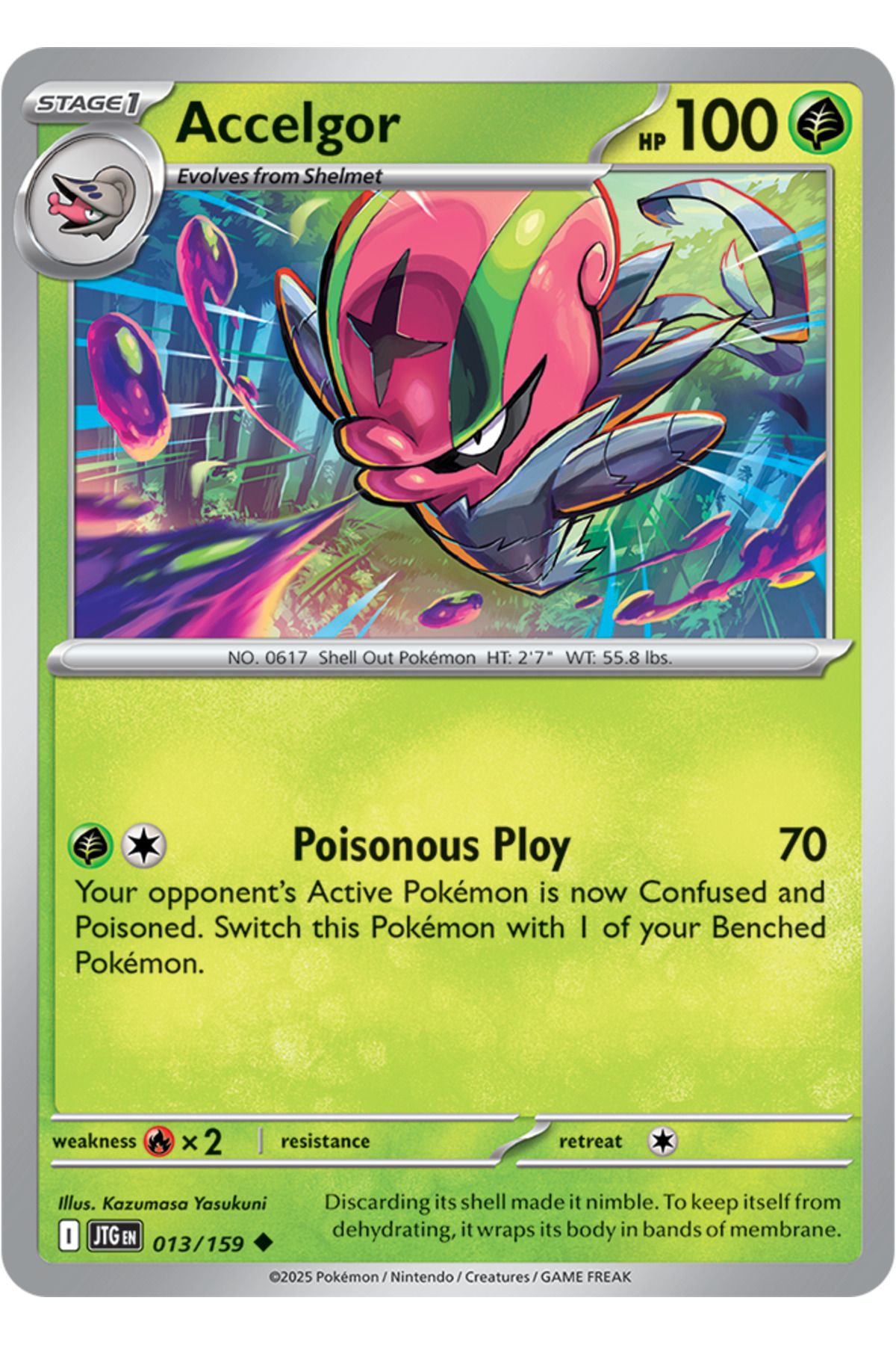 Pokemon TCG Pokemon Journey Together Accelgor Orijinal Pokemon Kartı