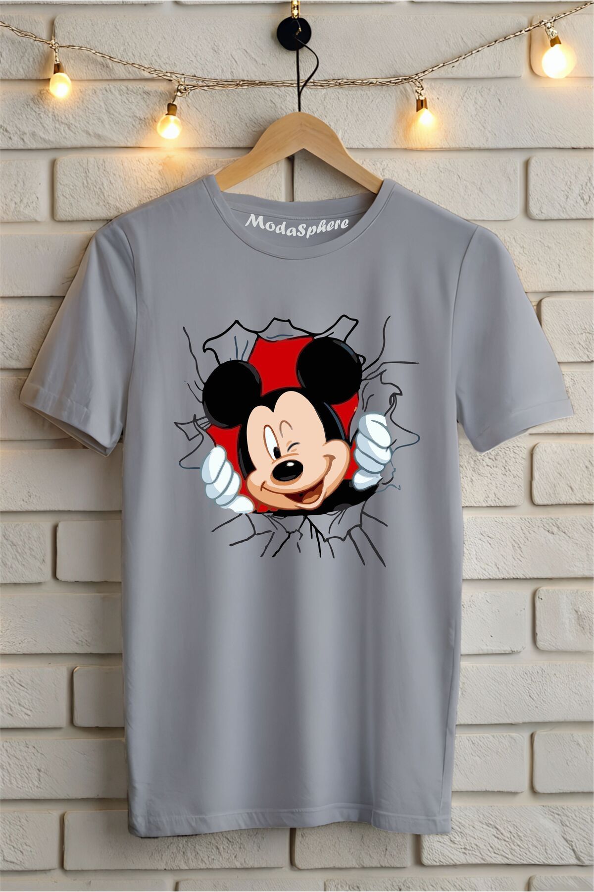 ModaSphere Baskılı Unisex Oversize Tişört