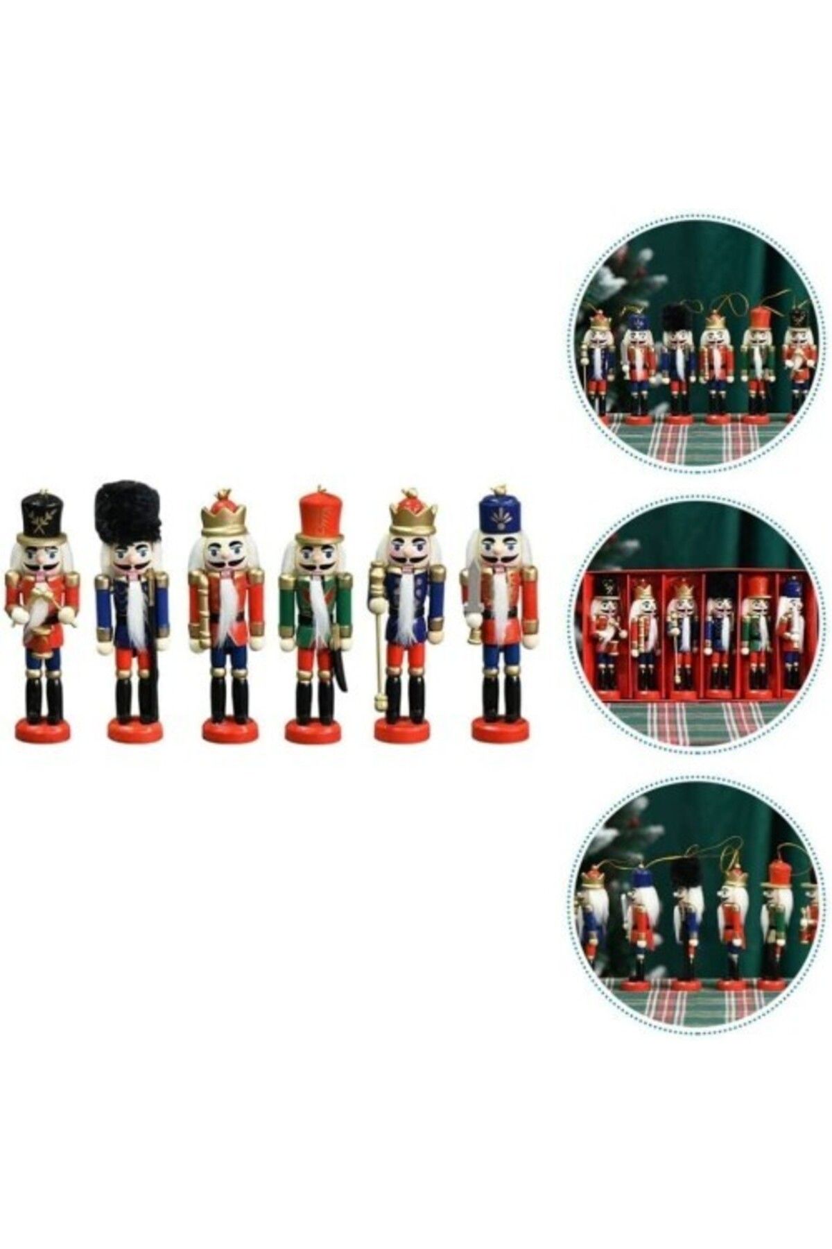 Vemora Kurşun Asker Ahşap Dekorati̇f Eşya (6lı Set 13cm)