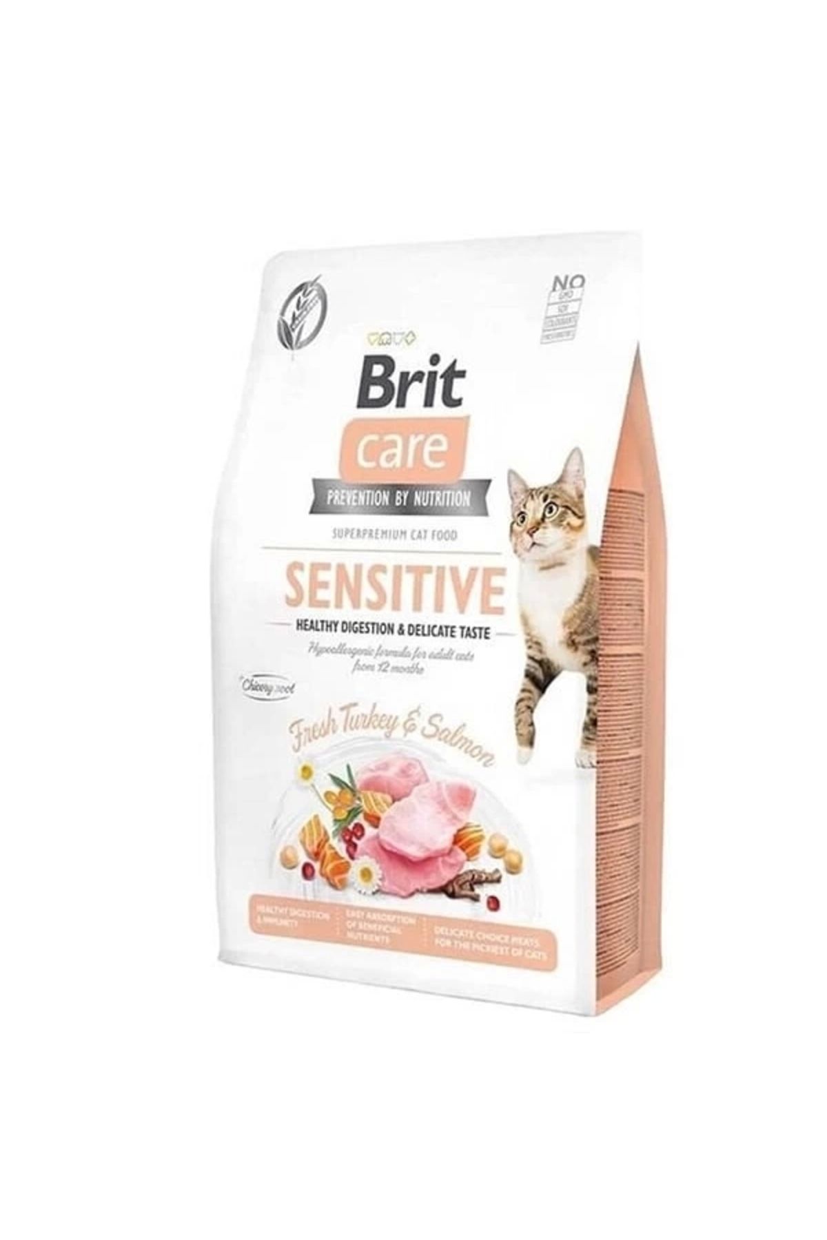 Generic Brit Care Hipoalerjenik Sensitive Hindi ve Somonlu Tahılsız Hassas Kedi Maması 7 Kg