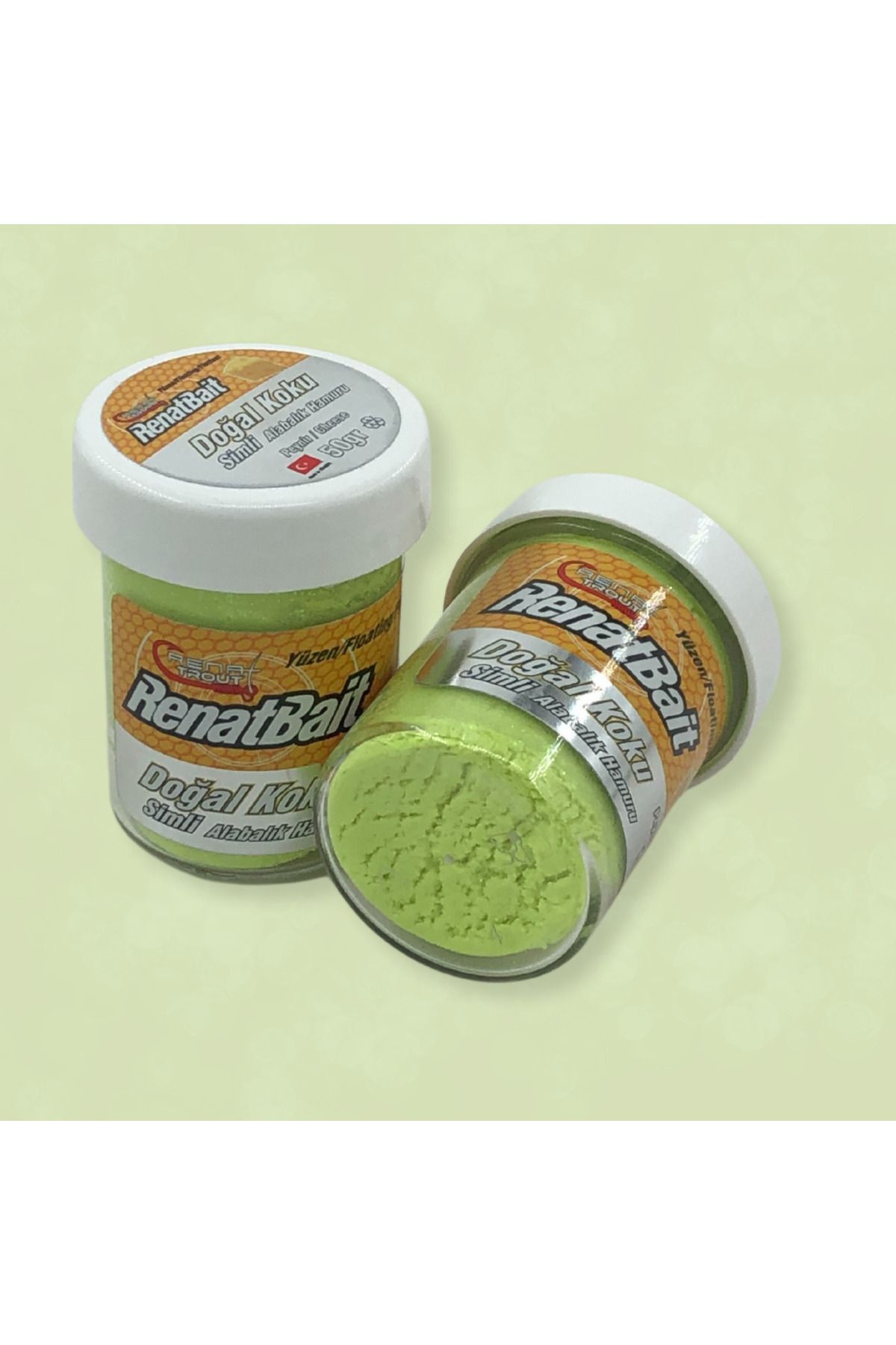 RENAT CARP Bait Yeni Üretim Alabalık Hamuru Peynir Kokulu Yüzen 50 Gr - Küf Yeşili