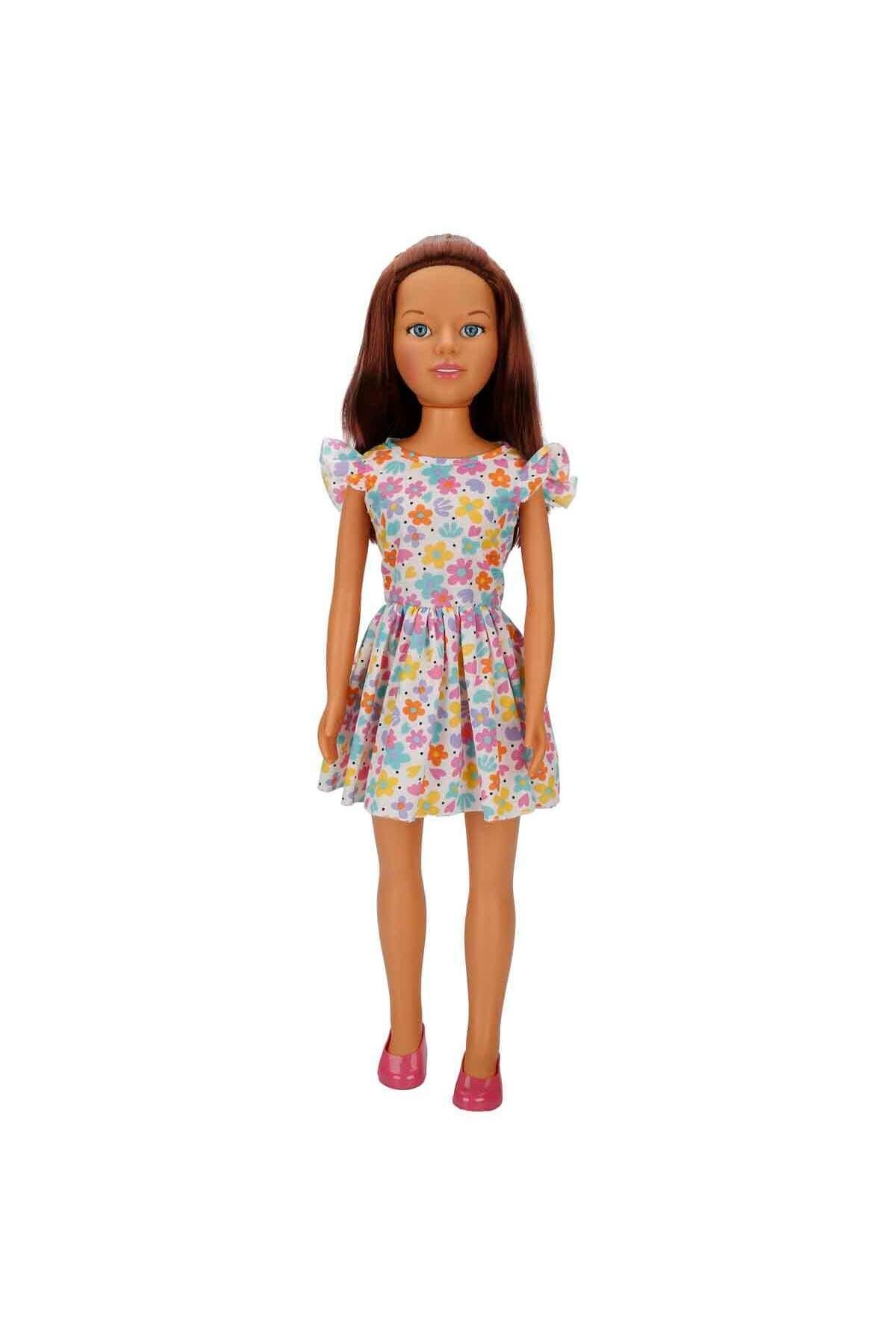 NillyToys Yürüyüş Arkadaşım Clara Casual 80 cm - Çiçekli Elbiseli