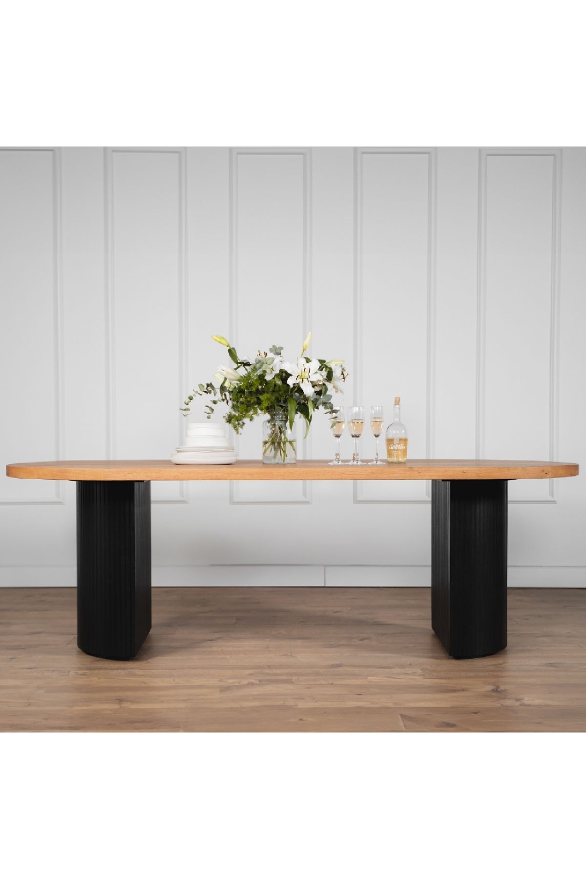 Gazzini Furniture Zeno Ahşap Bohem Yemek Masası 90x200