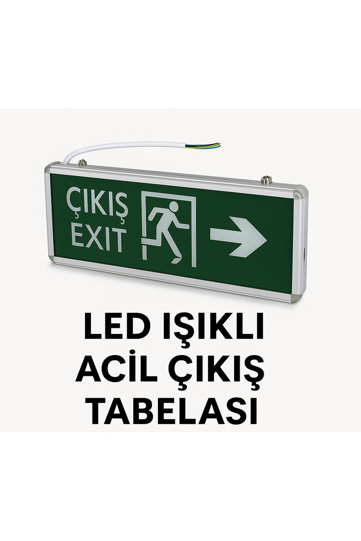 EDSON ELEKTRONİK ED-SON Acil Çıkış Yönlendirme Levhası Işıklı LED Tabelası - Emergency Exit Işığı (ED-2400 Serisi)