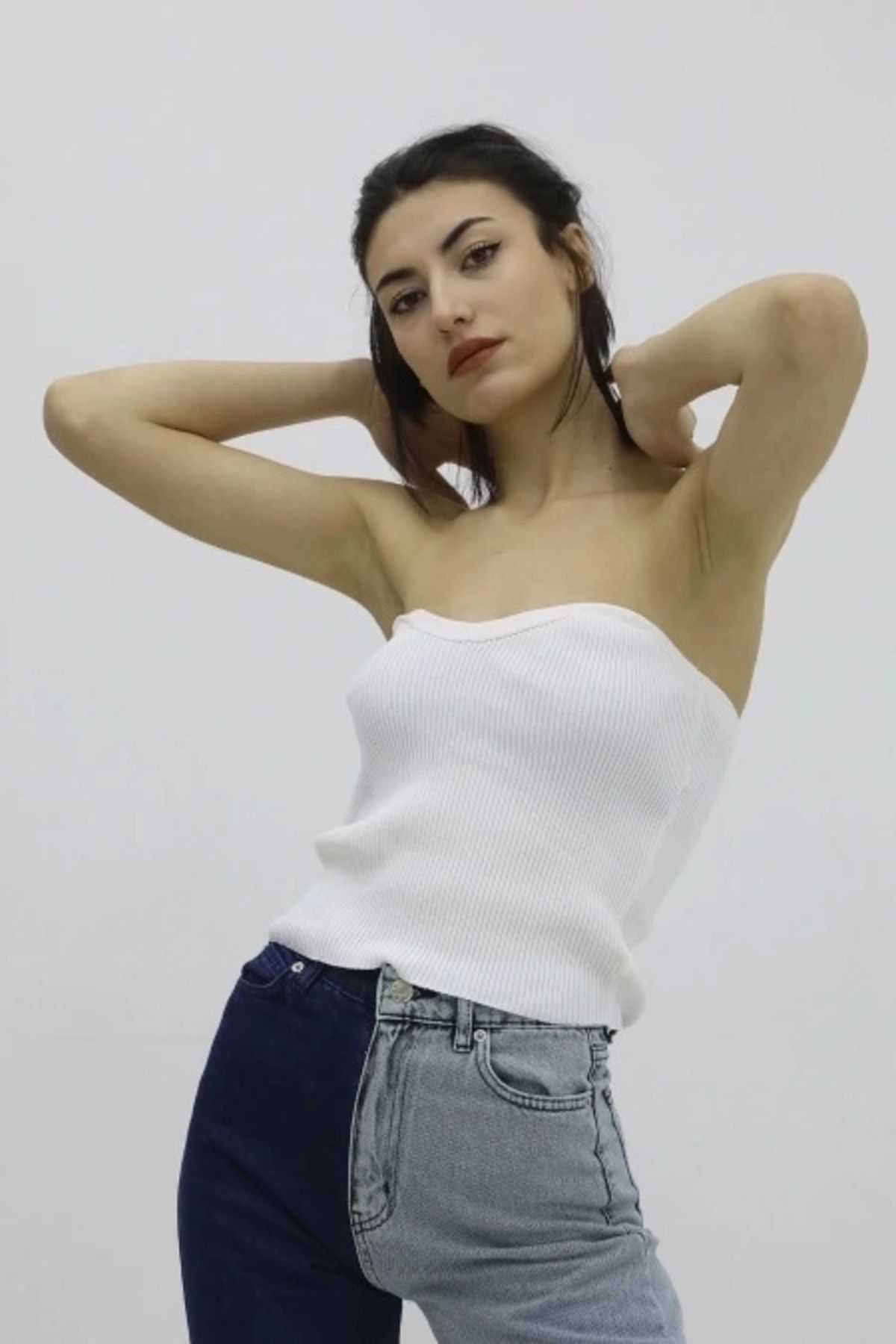 KEREM YAPI MARKET Likralı Triko Büstiyer Ekru - P-019895