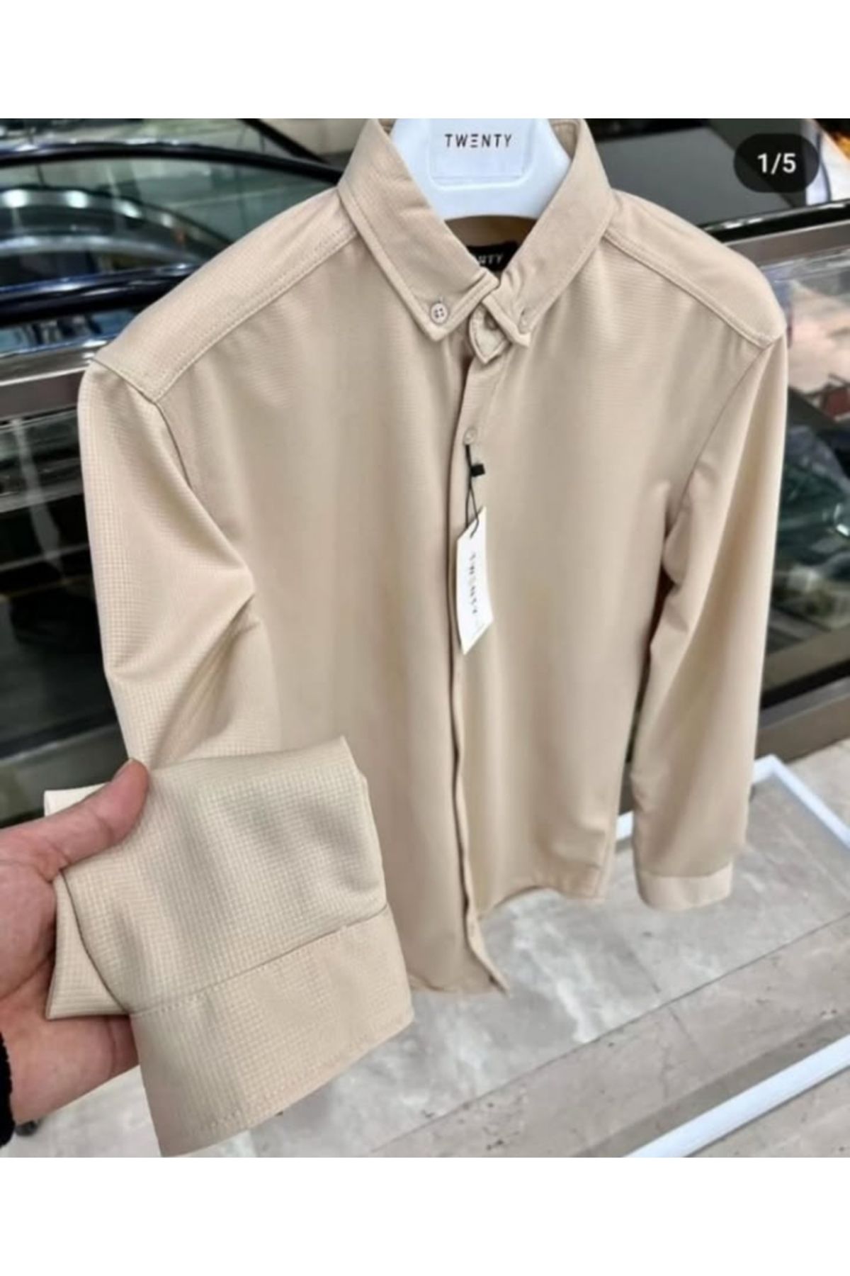 Q45collection Krem gömlek