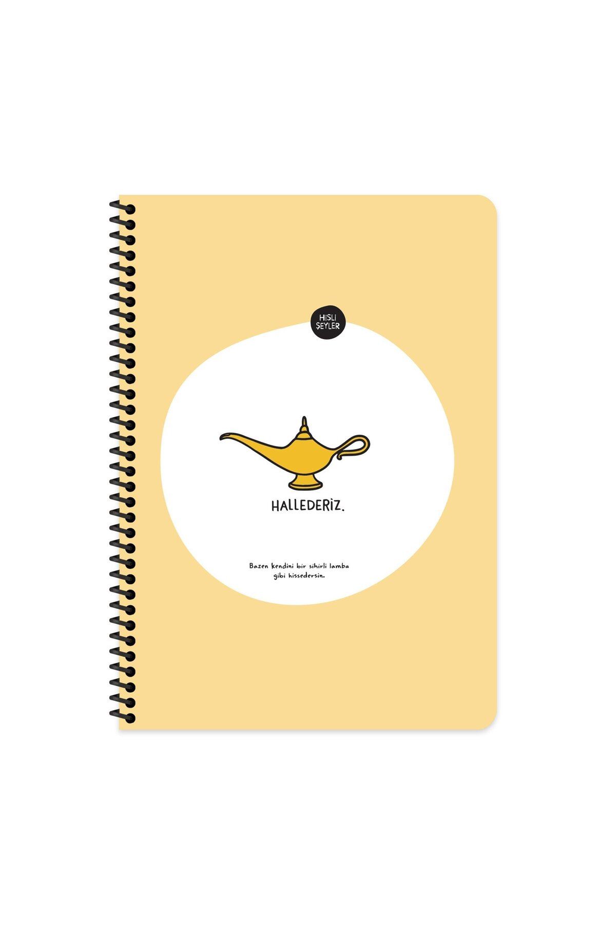 Keskin Colors Hisli Şeyler A4 Çizgili Spiralli Stickerli Defter Hallederiz