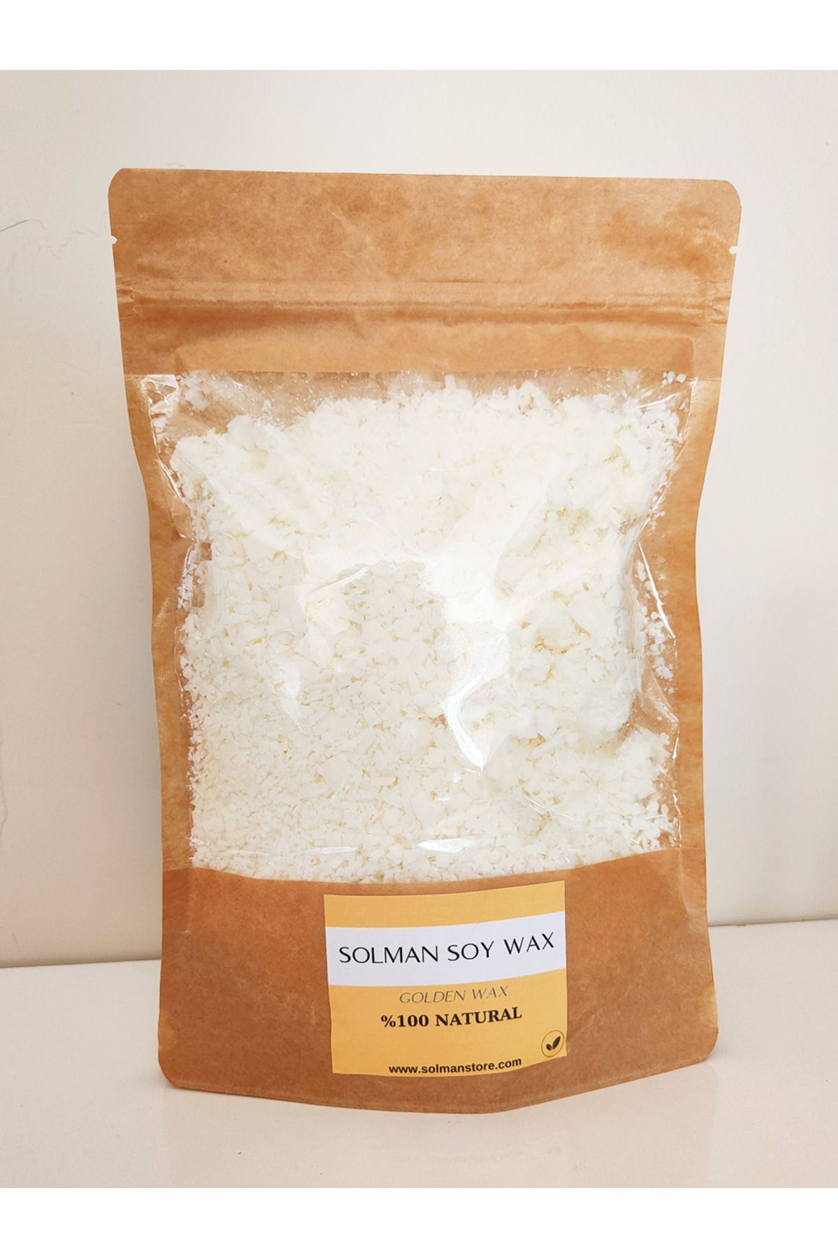DEKORANLA Doğal Soya Mum Malzemesi 500gr, Vegan ve Organik Kokulu Pul Flake