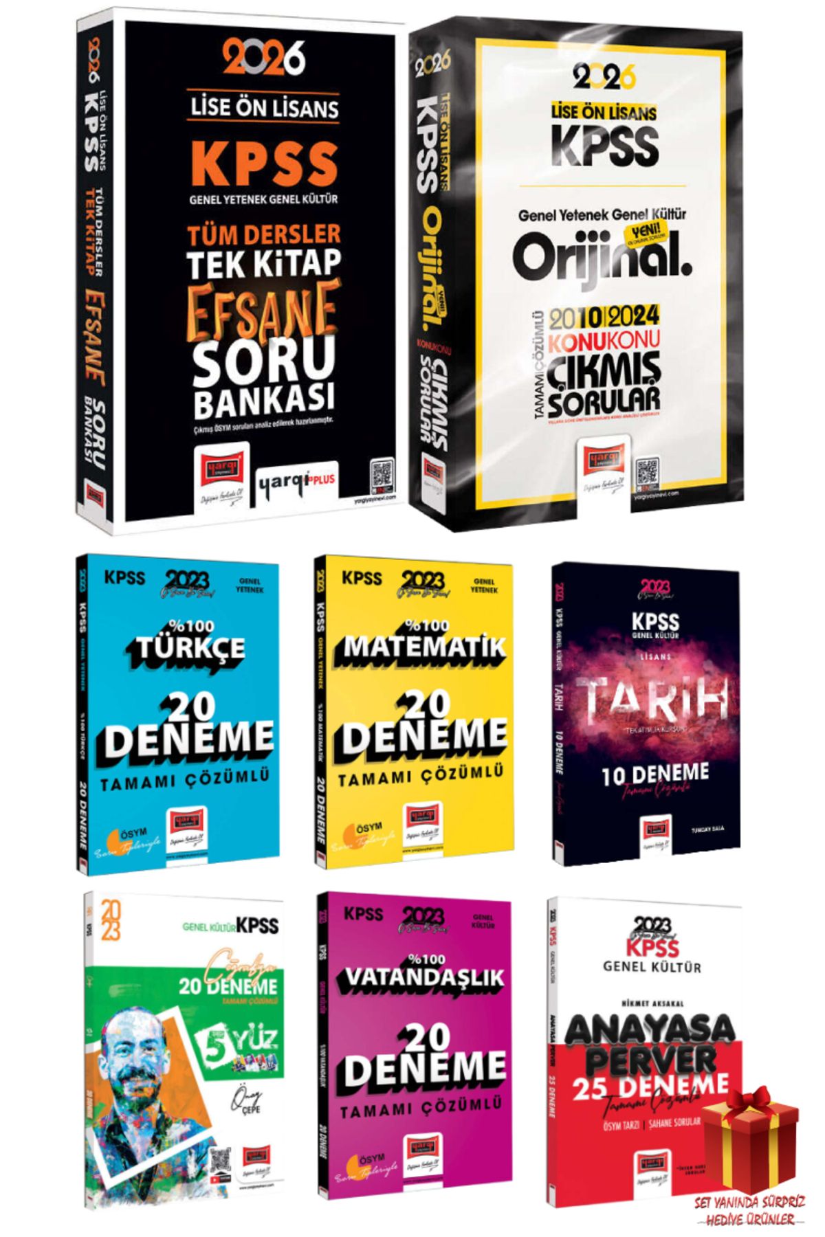 Yargı Yayınları 2026 Yargı Lise Ön Lisans Tüm Dersler Efsane Soru Bankası+Lise Ön Lisans Çıkmış Sorular+Deneme Seti