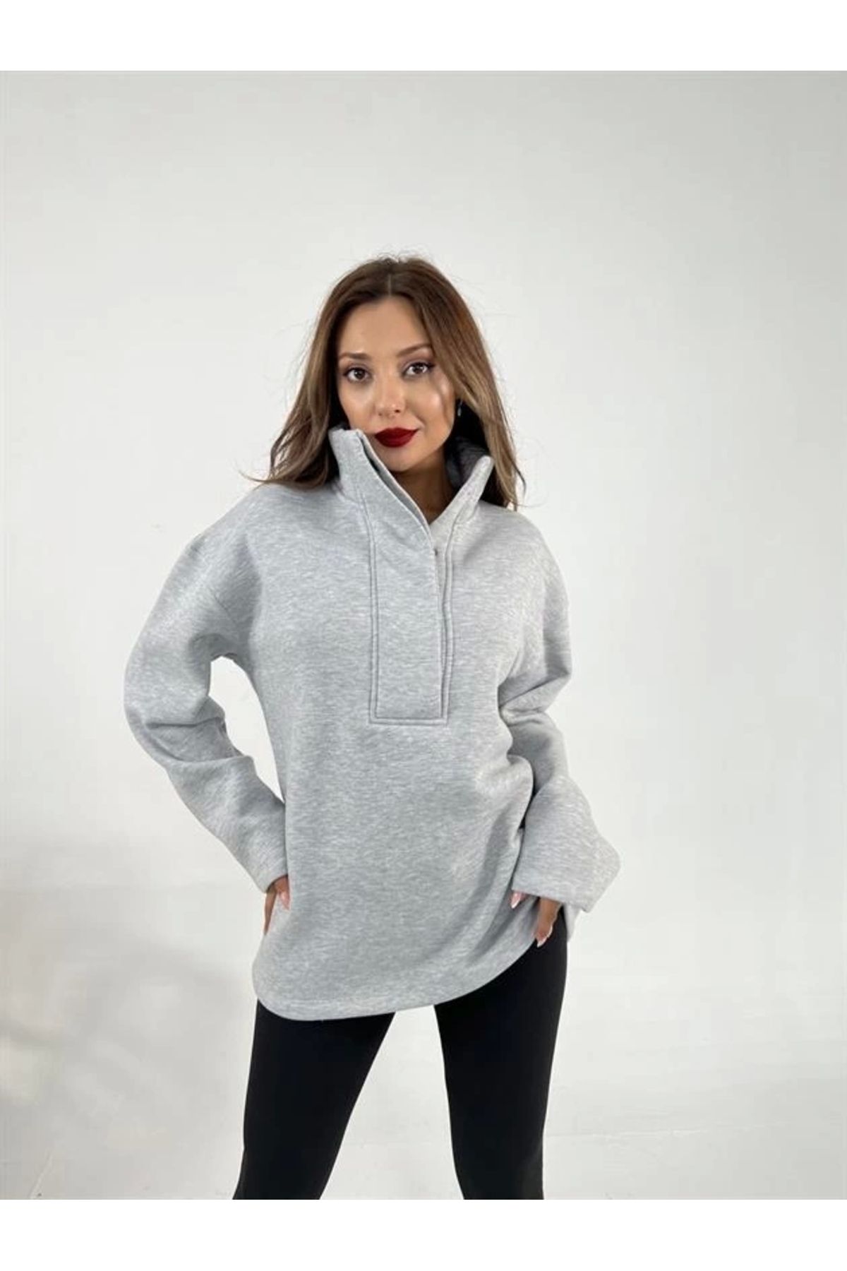 KEREM YAPI MARKET 6616 SWEAT-GRİ MELANJ