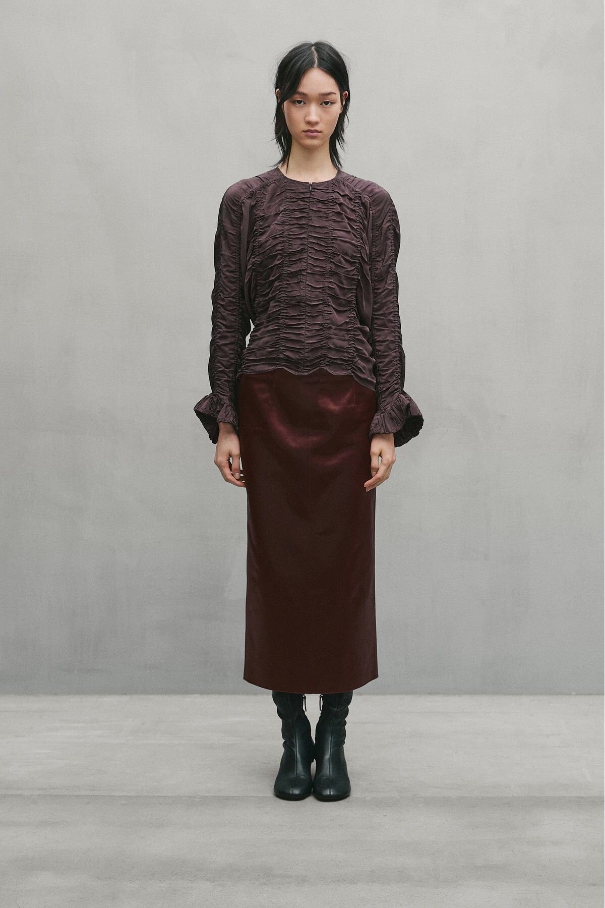 Massimo Dutti Büzgülü Bluz - Studio