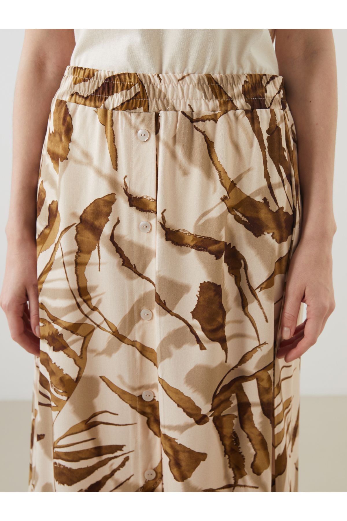 LC Waikiki-Patterned A-Line Skirt with Elastic Waist 3