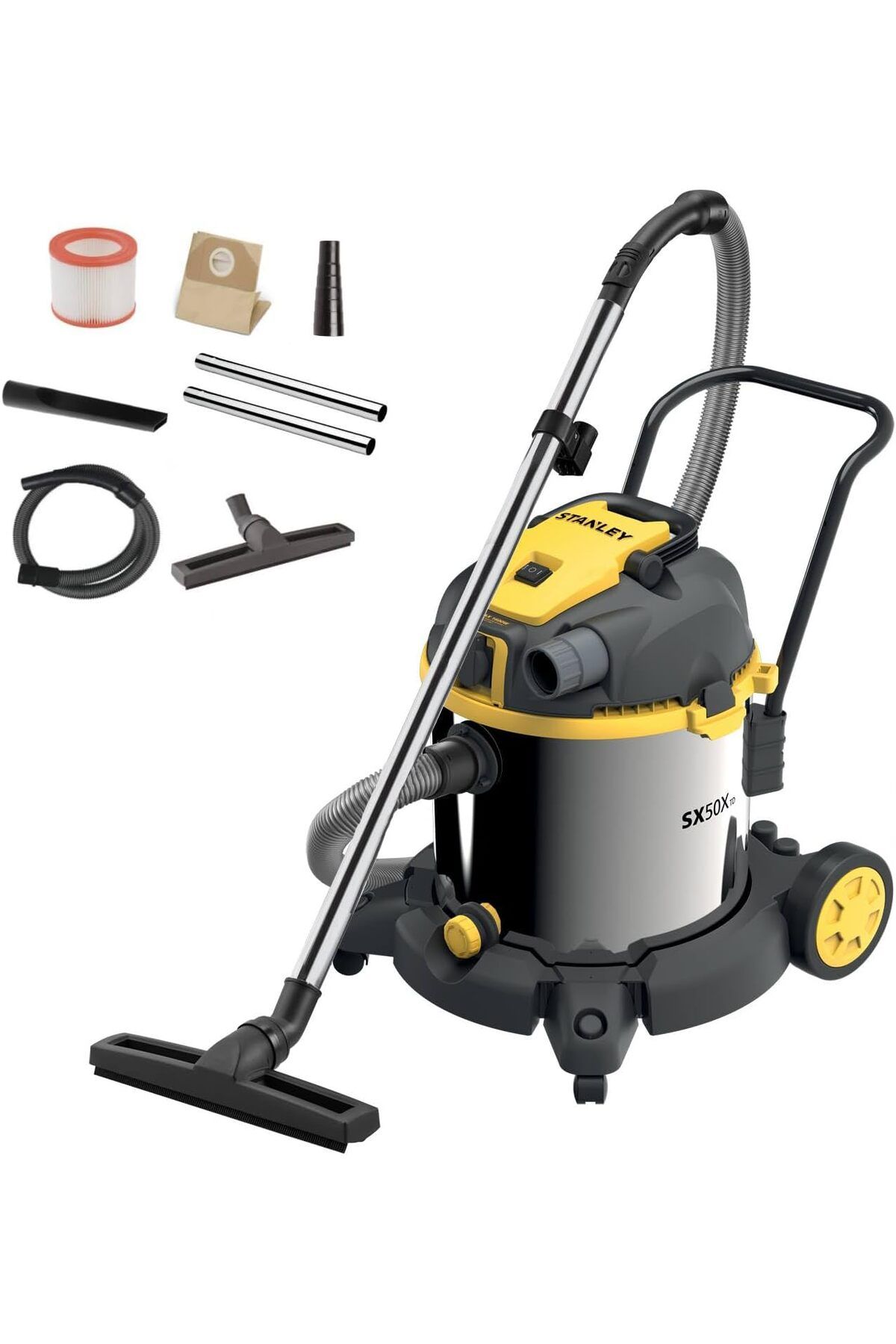 Stanley SXVC50XTDE 1600 W 50 LT Islak/Kuru Elektrikli Süpürge