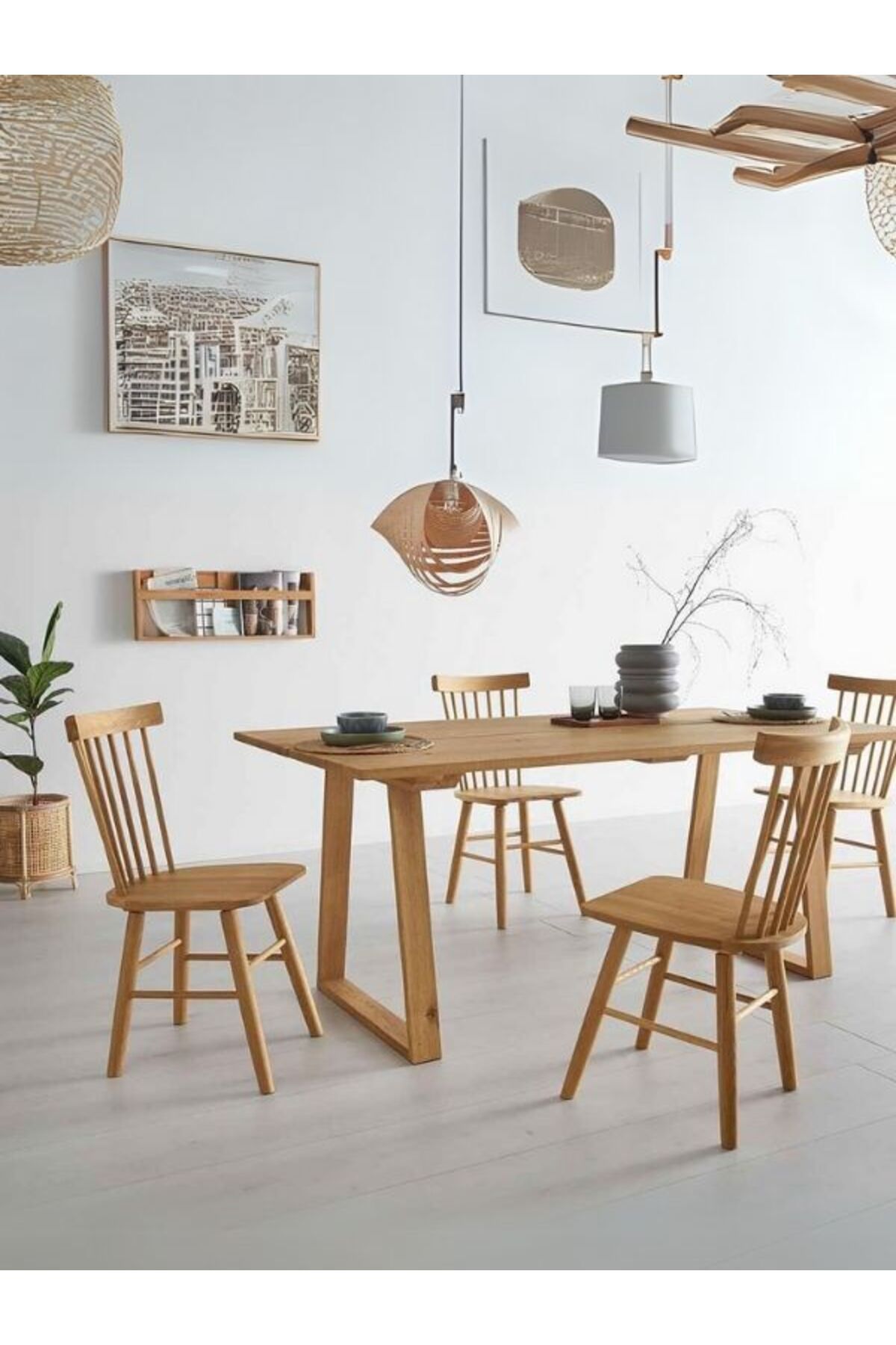 Gazzini Furniture Nepal Ahşap Mutfak Masası 100x200
