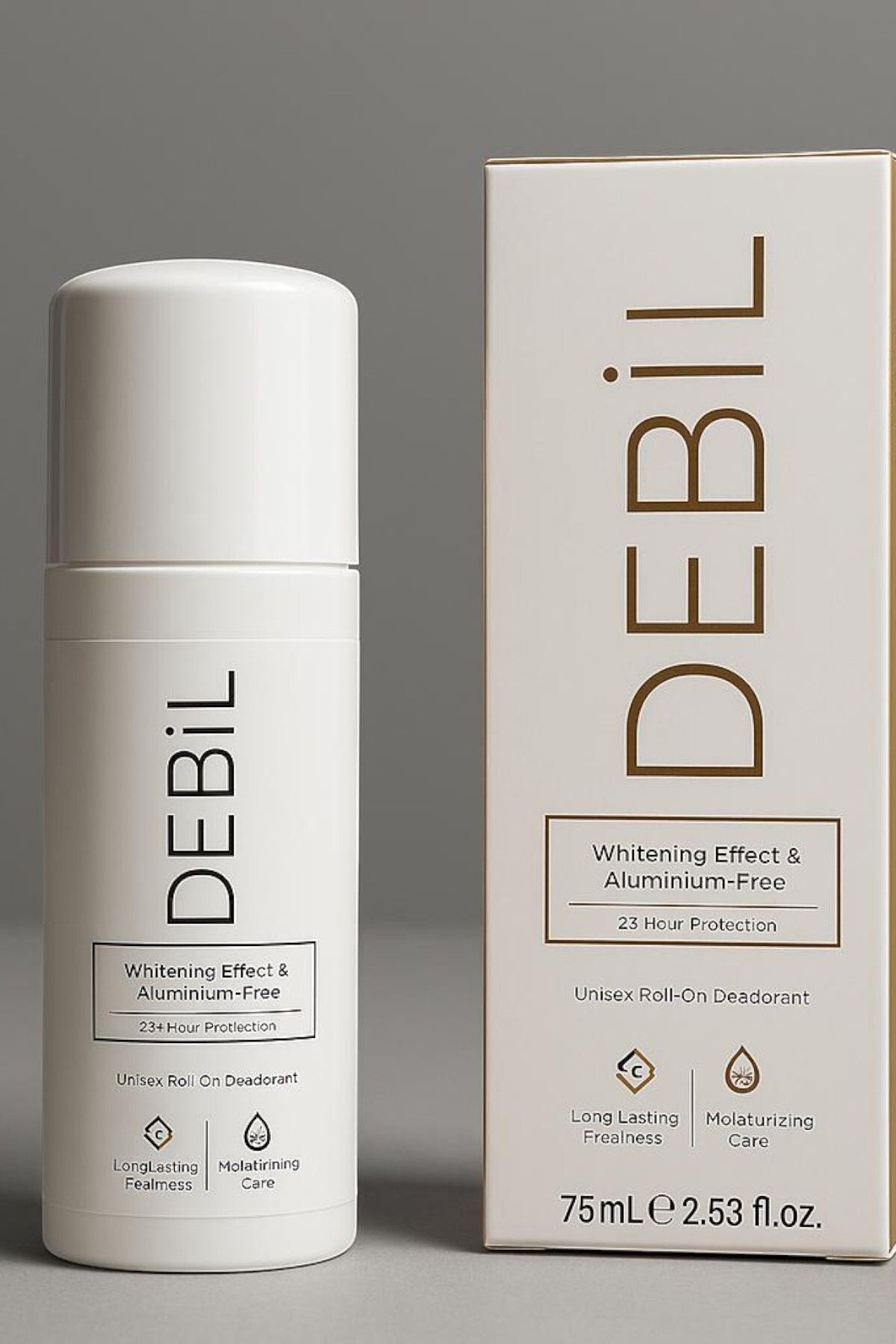 Debil Koltuk Altı Roll-On Deodorant 75 ml | Beyazlatıcı Etki, Ter Önleyici, Alüminyum İçermez