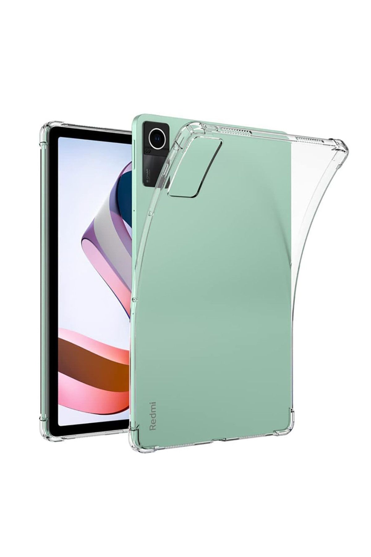 Forzacase Xiaomi Redmi Pad 10.61 inch Tablet ile uyumlu Anti Shock Silikon Kılıf Şeffaf - FC014