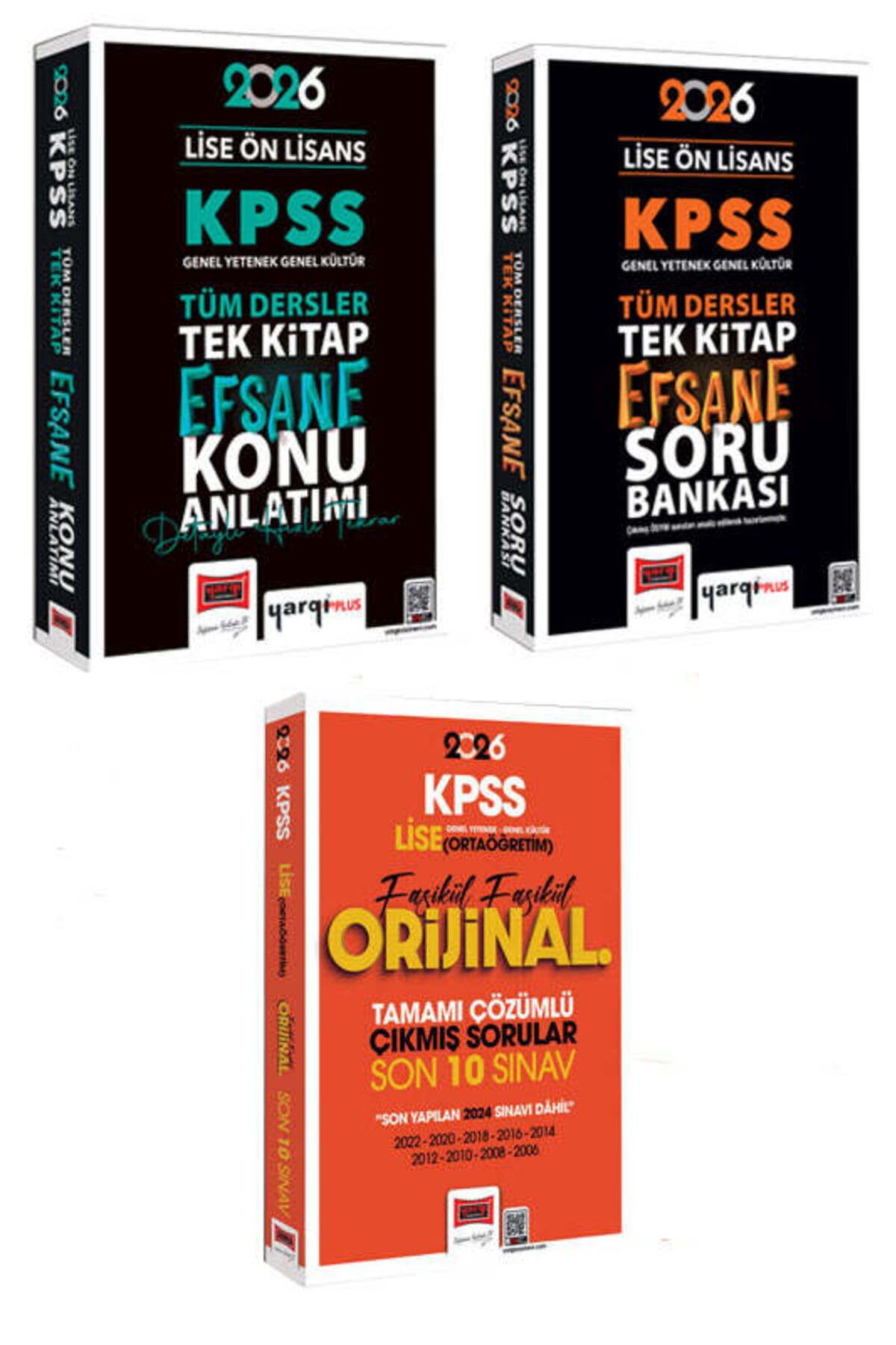 Yargı Yayınları KPSS Lise Ön Lisans GK-GY Tüm Dersler Konu - Soru - Lise Ortaöğretim Fasikül 10 Sınav Çıkmış Soru